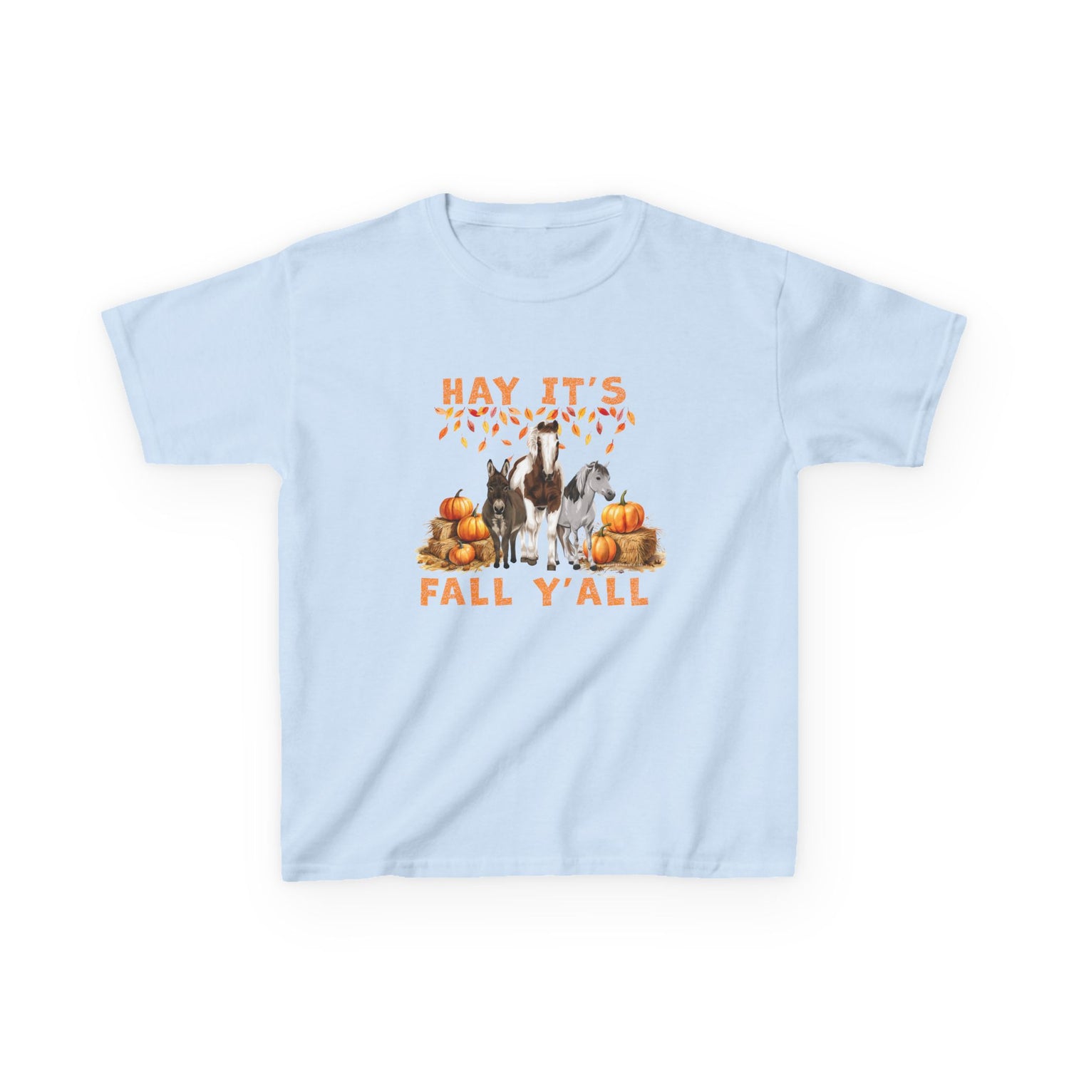 KIDS Hay Fall T-Shirt by Katie Van Slyke™ Light Blue