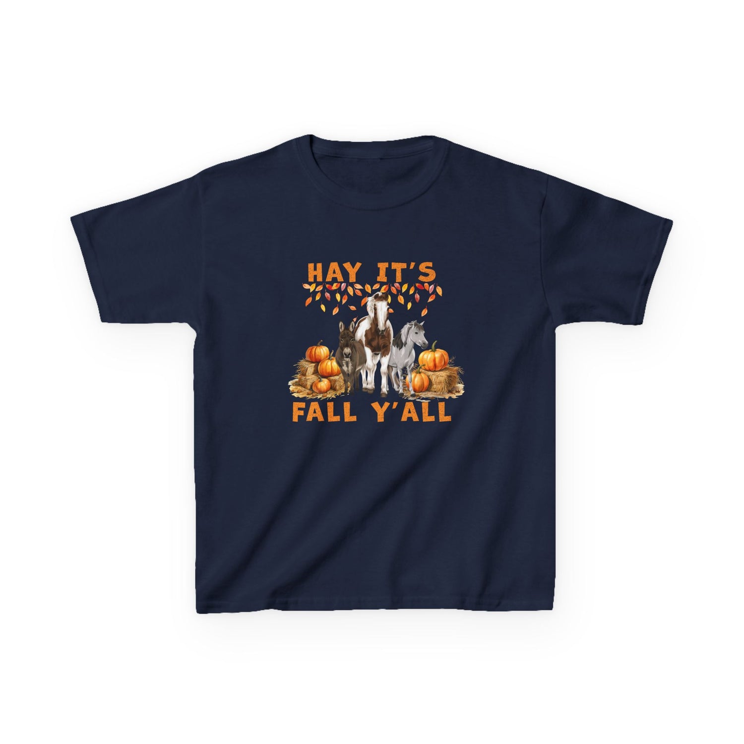 KIDS Hay Fall T-Shirt by Katie Van Slyke™ Navy