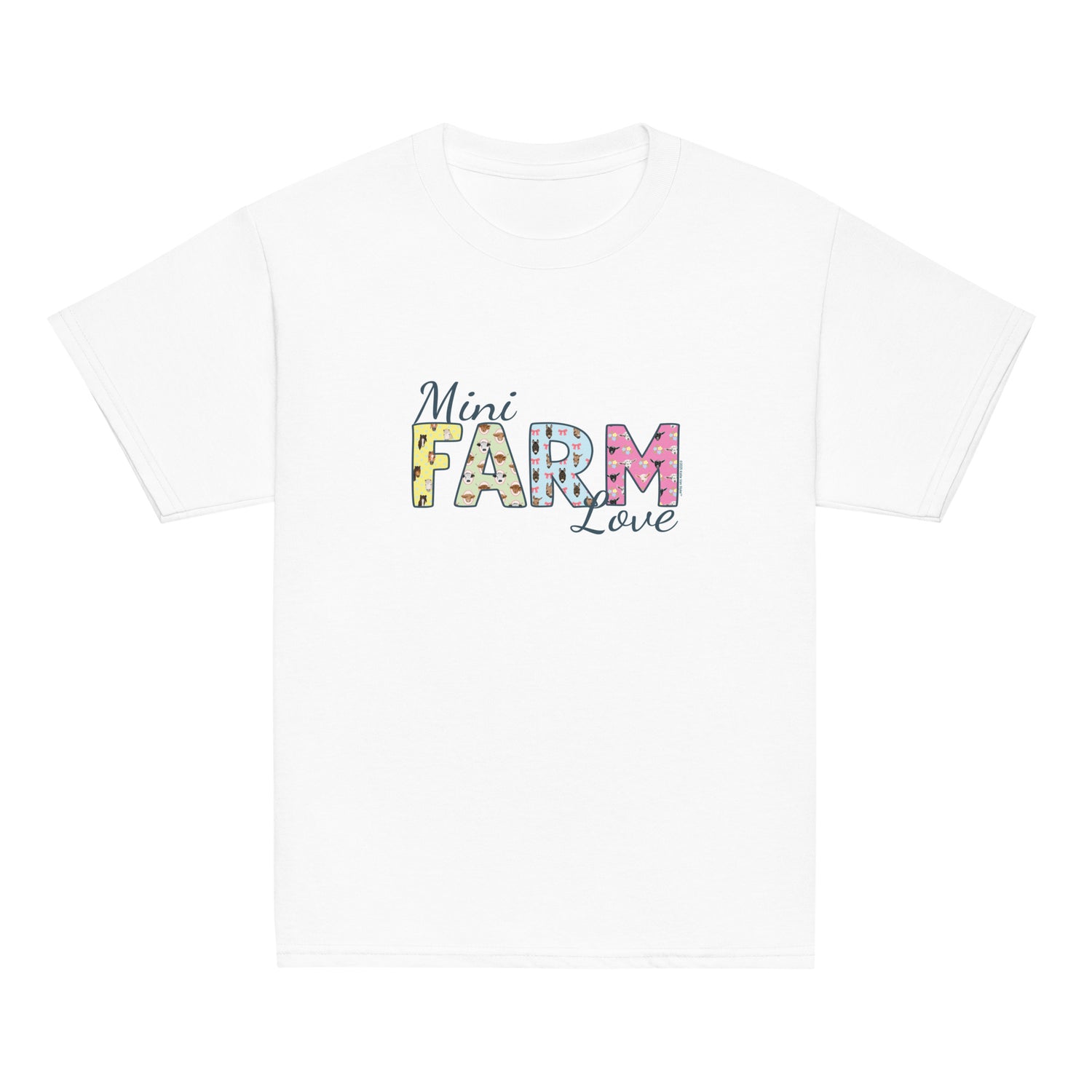 KIDS Mini Farm Love T-Shirt by Katie Van Slyke - White