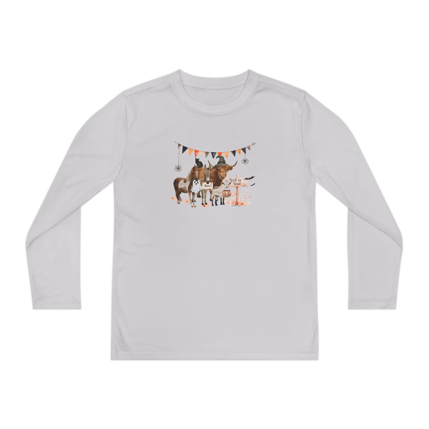 KIDS Mini Halloween Long Sleeve T-Shirt by Katie Van Slyke™ Silver