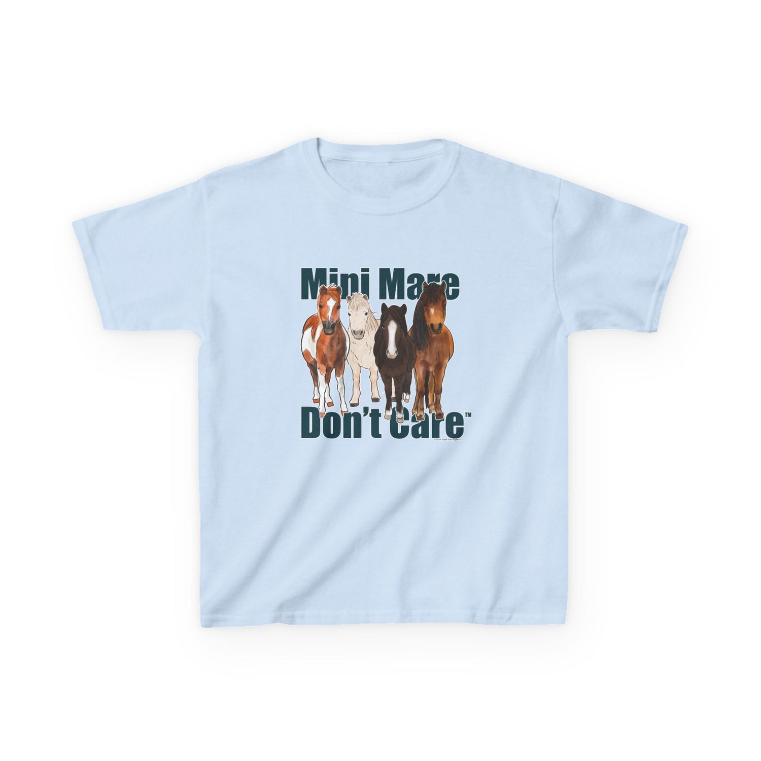 KIDS Mini Mare Don't Care T-Shirt by Katie Van Slyke™