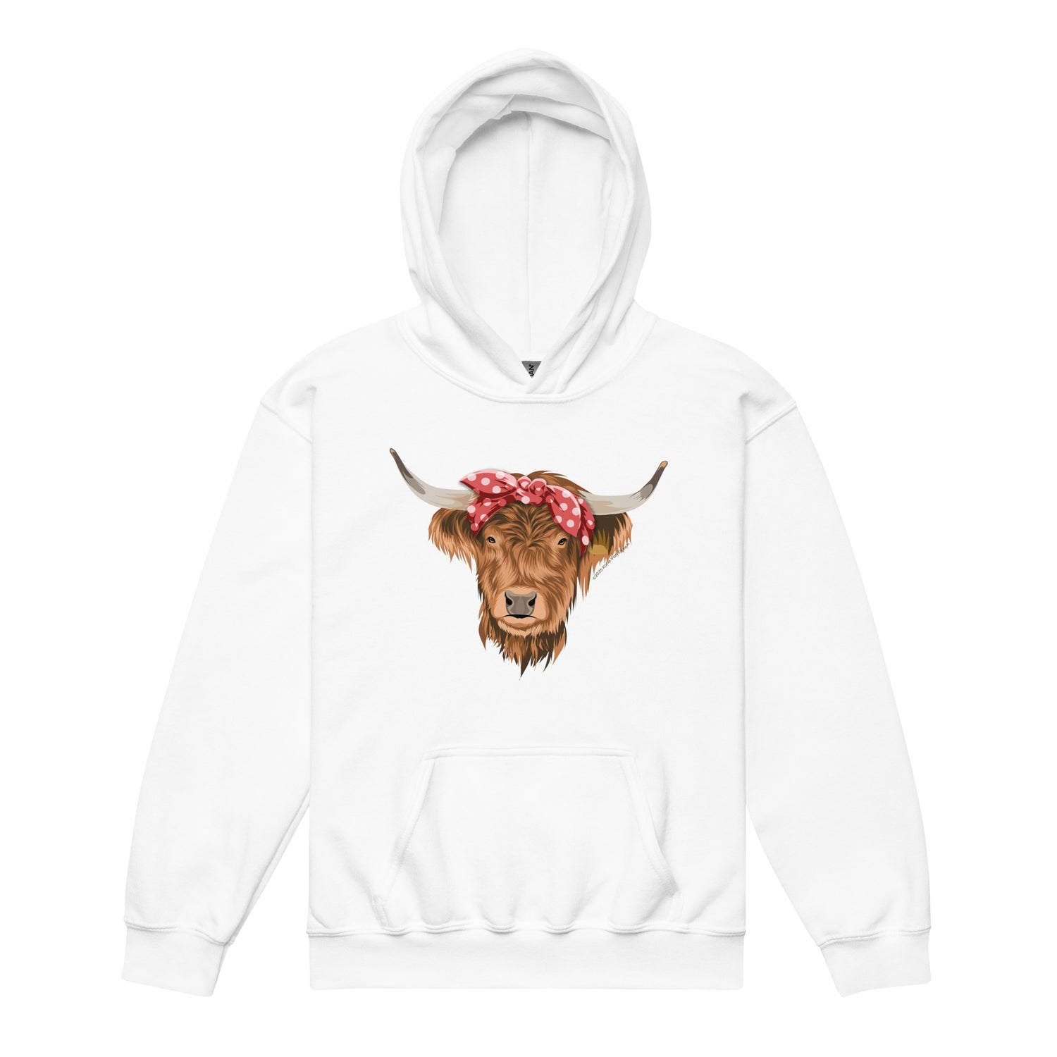 KIDS Petunia Hoodie by Katie Van Slyke - White