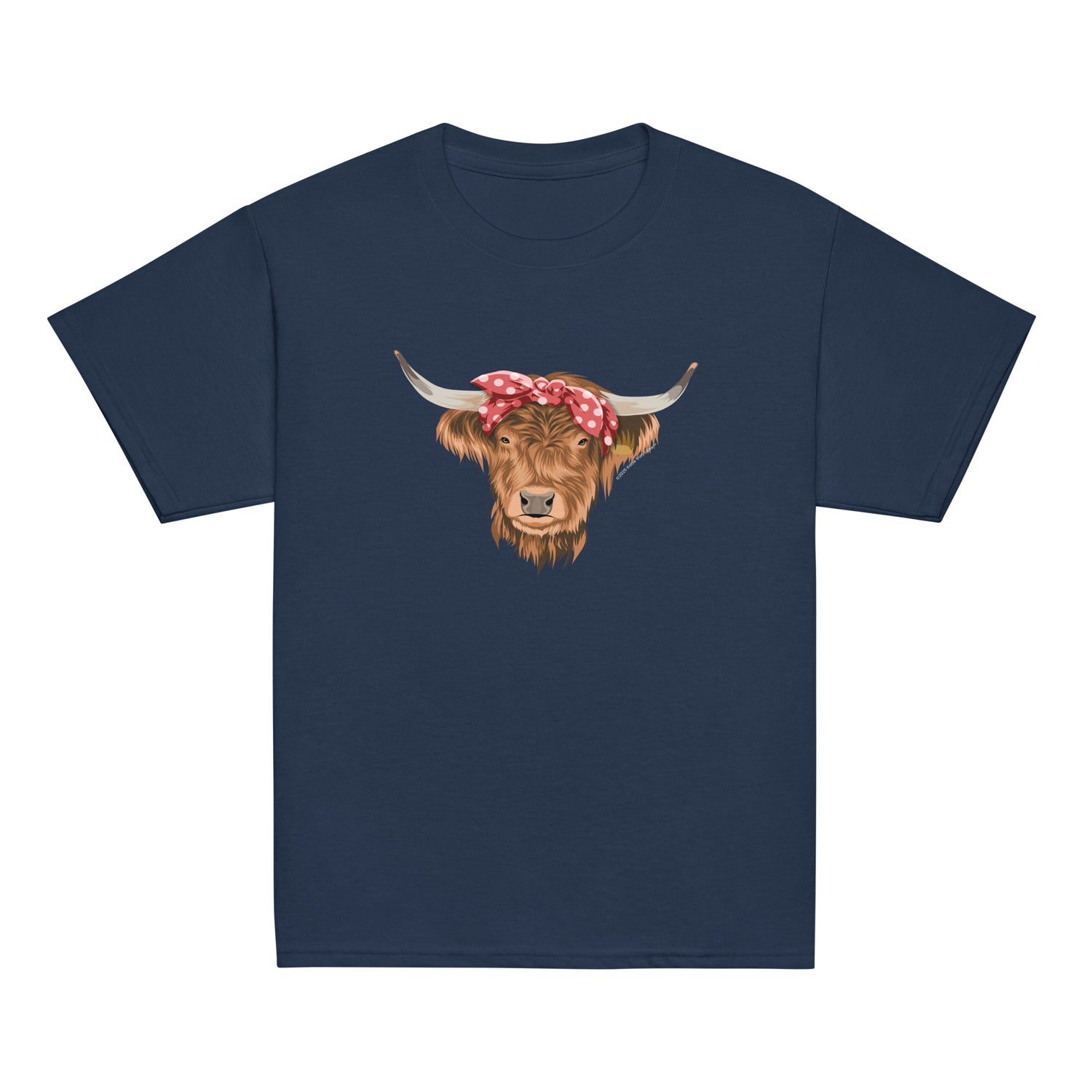 KIDS Petunia T-Shirt by Katie Van Slyke - Navy