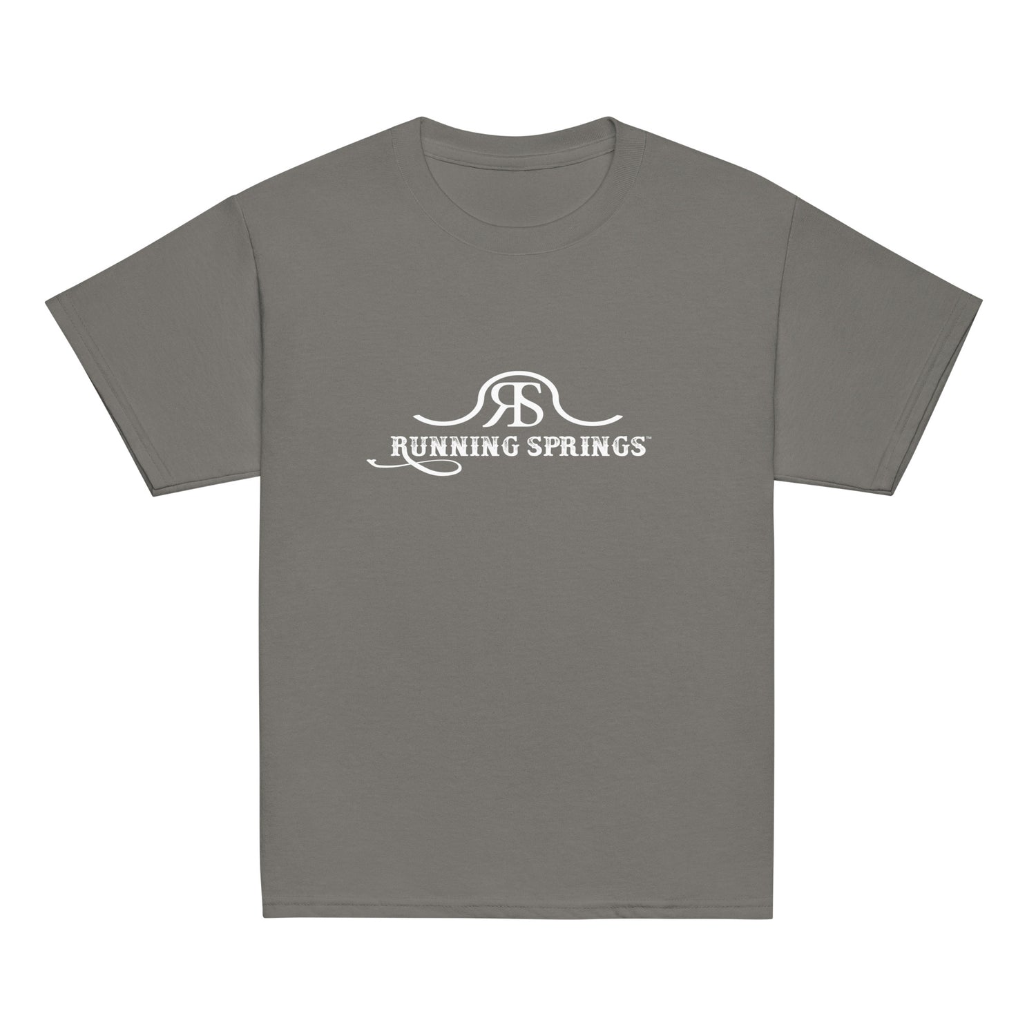 KIDS Running Springs T-Shirt by Katie Van Slyke - Charcoal