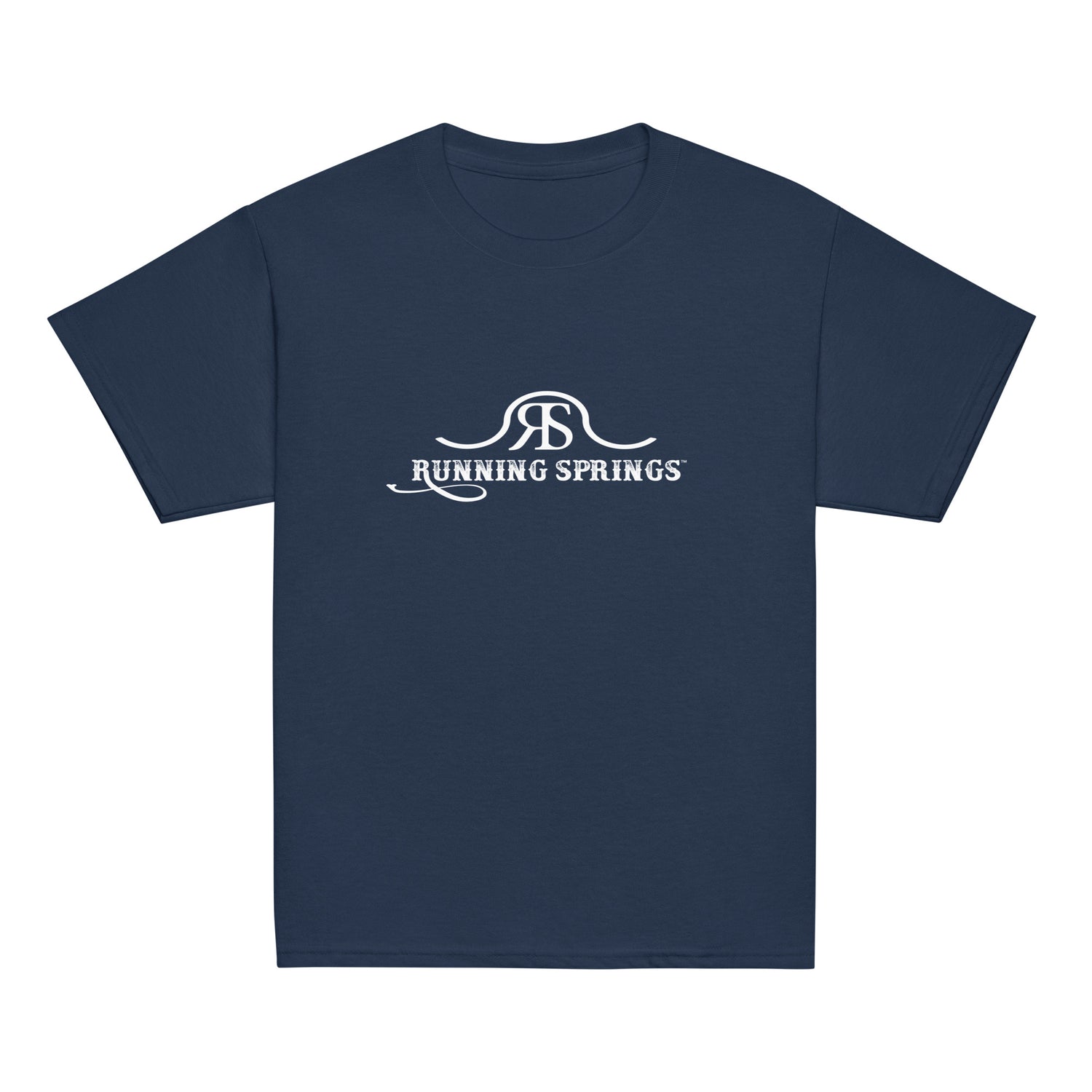 KIDS Running Springs T-Shirt by Katie Van Slyke - Navy