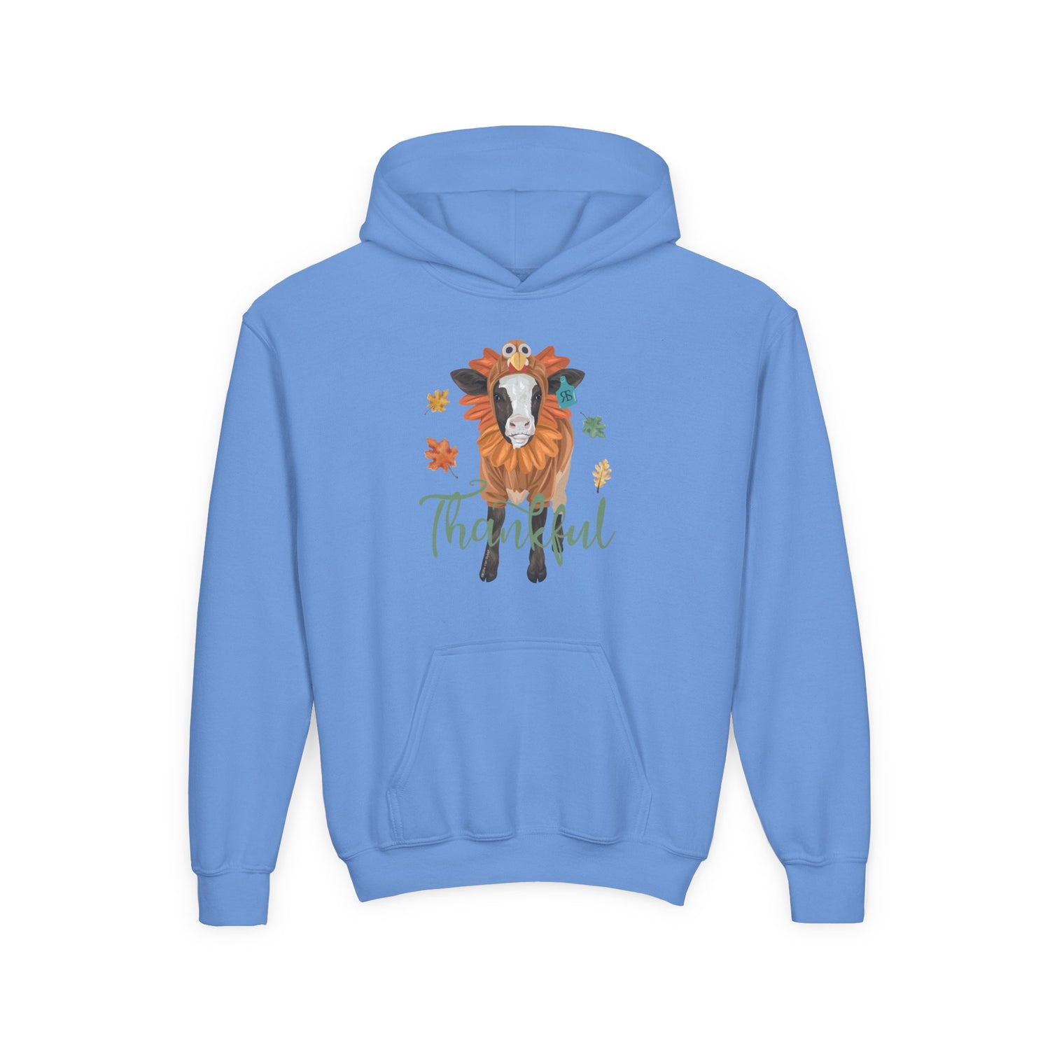 KIDS Turkey Time Hoodie by Katie Van Slyke™ Carolina Blue