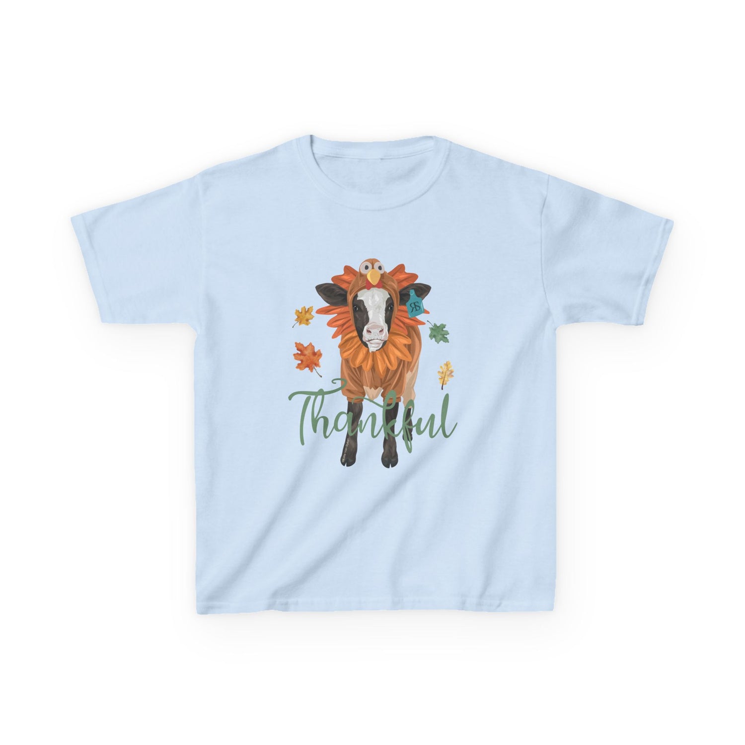 KIDS Turkey Time T-Shirt by Katie Van Slyke™ Light Blue