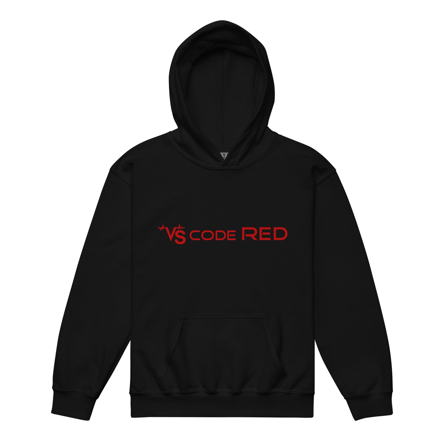 KIDS VS Code Red Hoodie by Katie Van Slyke - Black