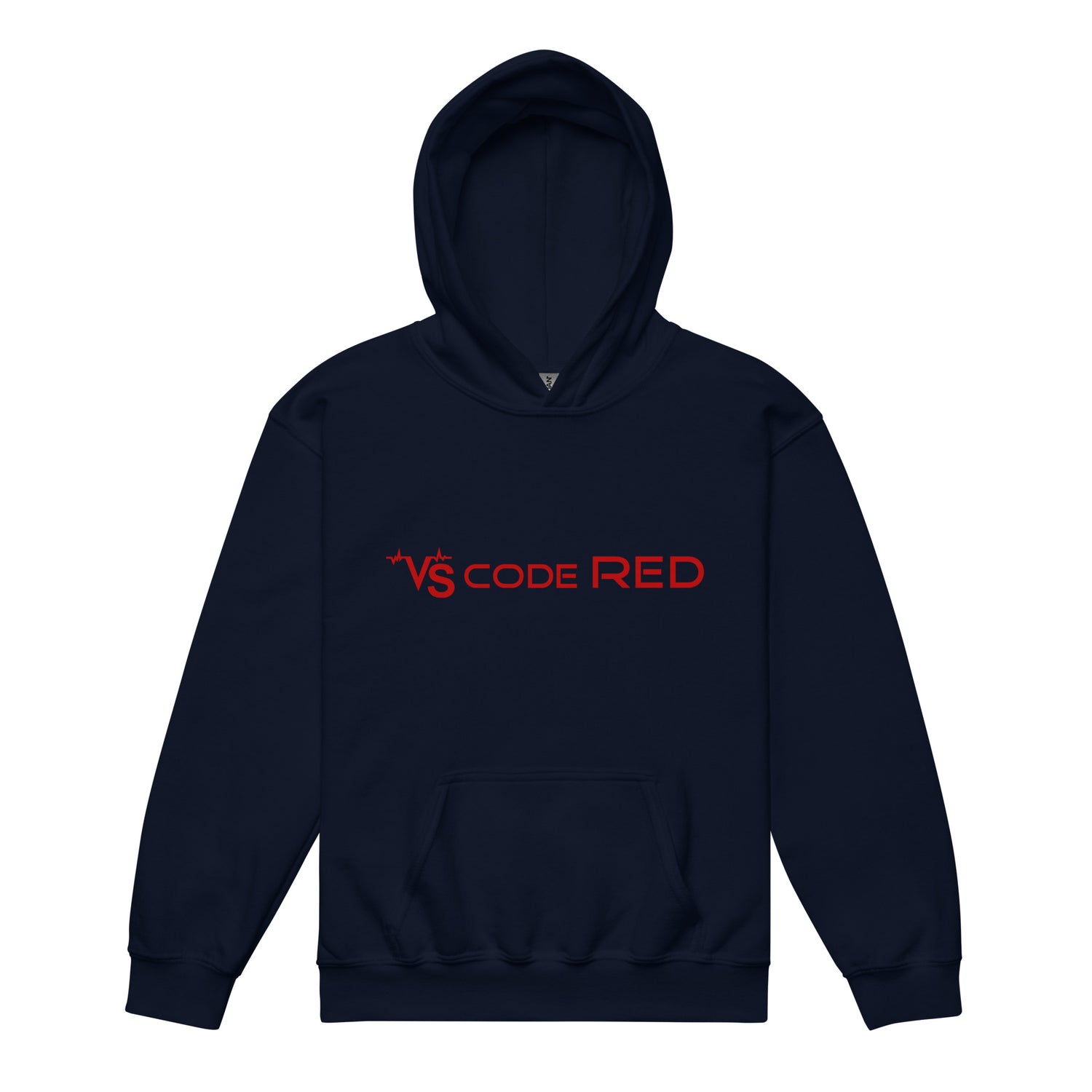 KIDS VS Code Red Hoodie by Katie Van Slyke - Navy