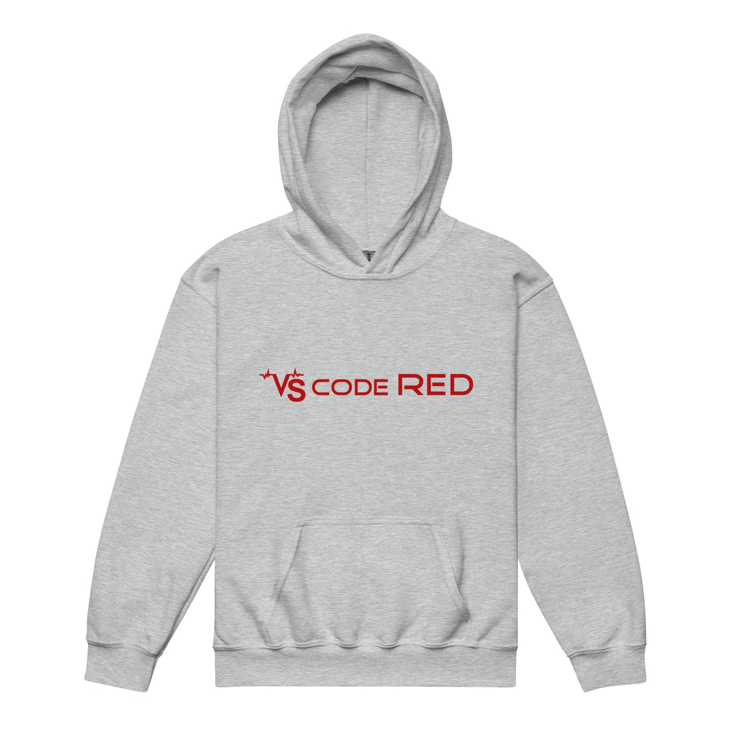 KIDS VS Code Red Hoodie by Katie Van Slyke - Sport Grey