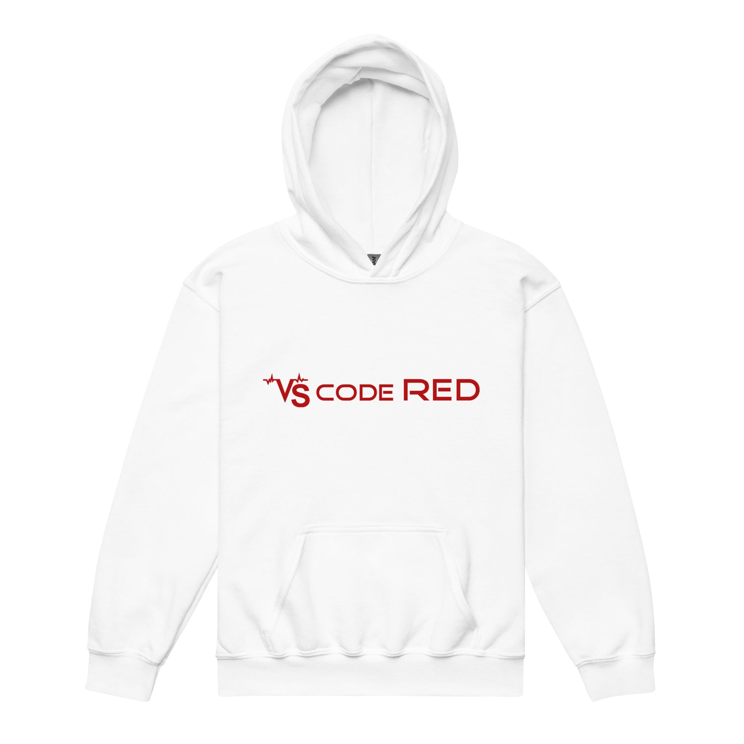KIDS VS Code Red Hoodie by Katie Van Slyke - White