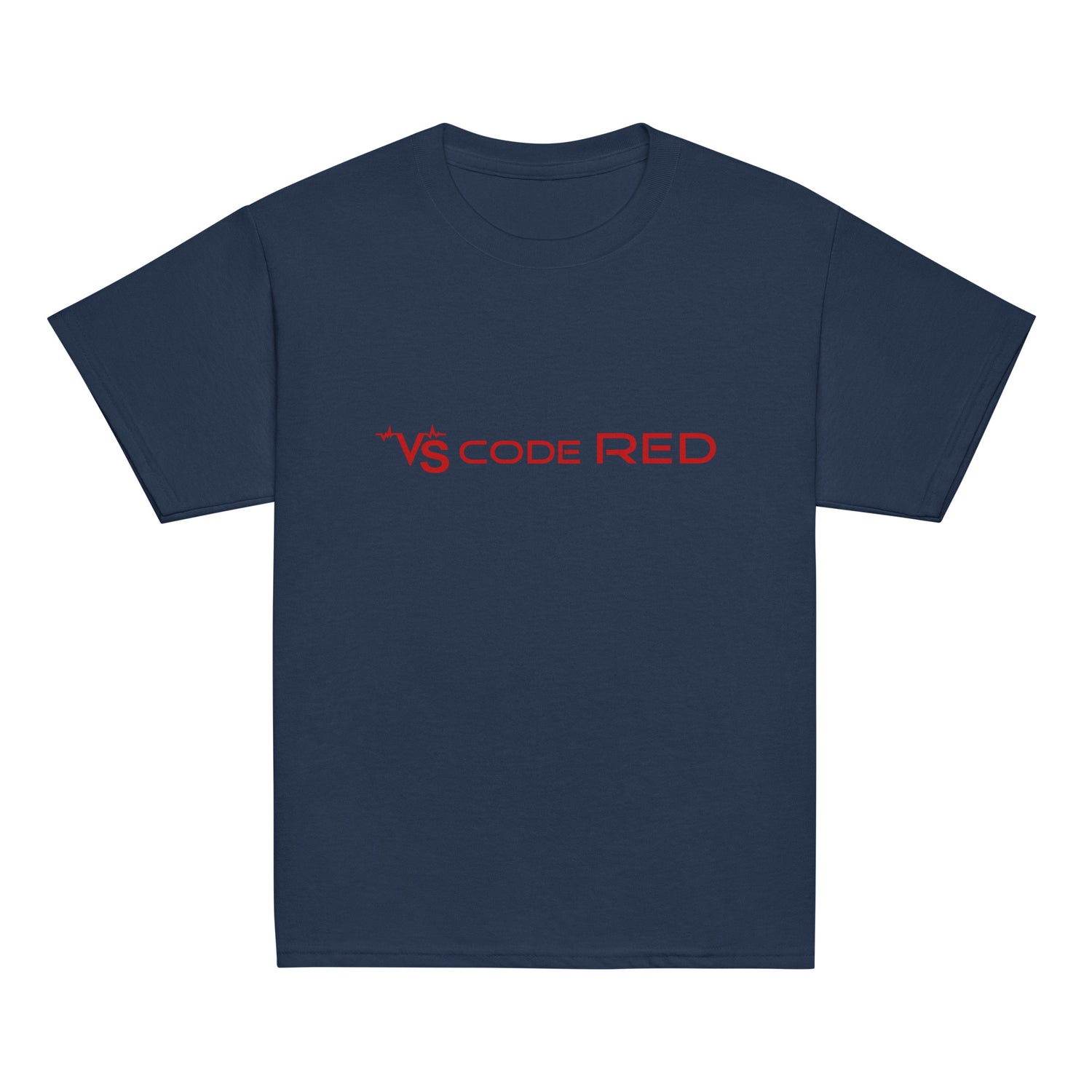 KIDS VS Code Red T-Shirt by Katie Van Slyke - Navy