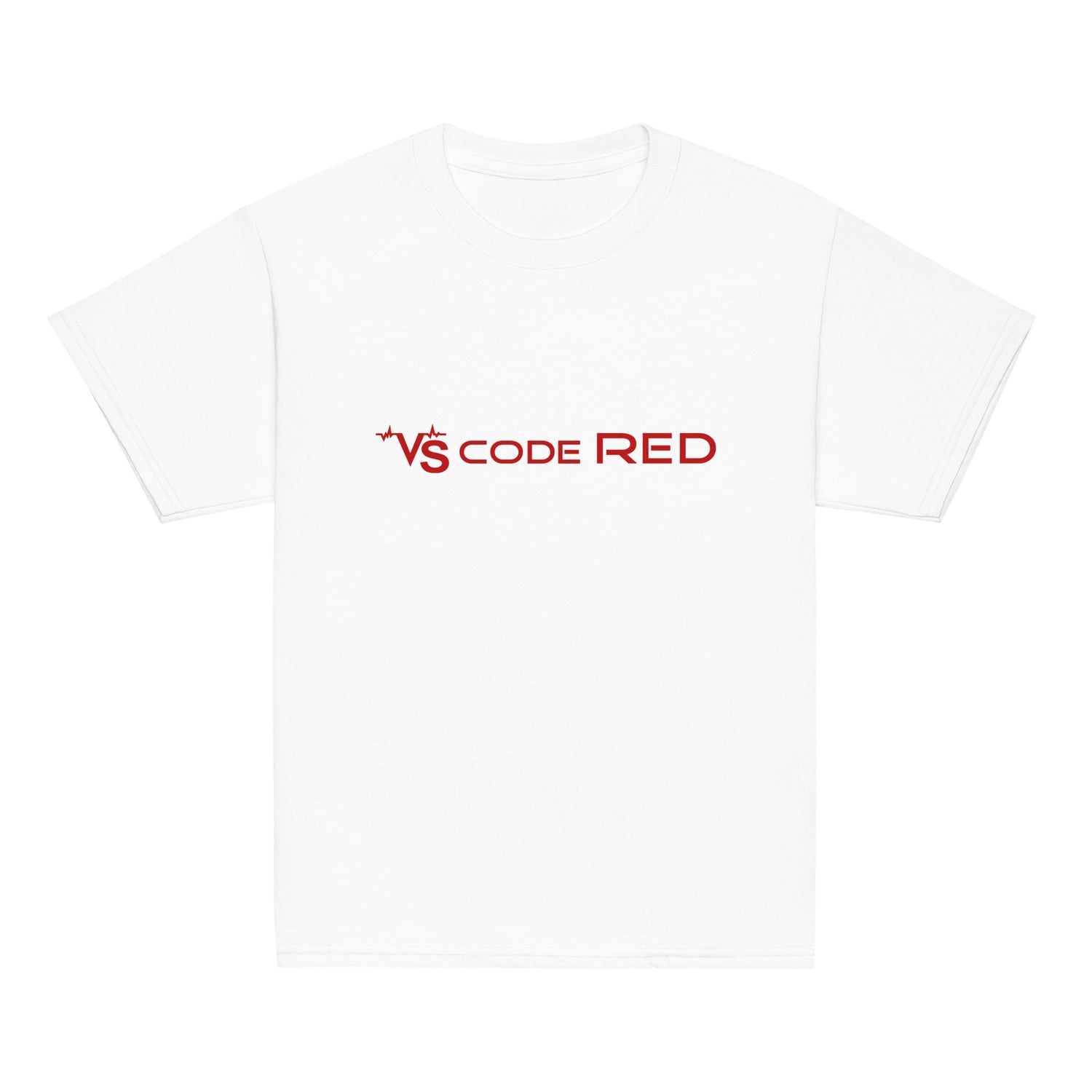 KIDS VS Code Red T-Shirt by Katie Van Slyke - White