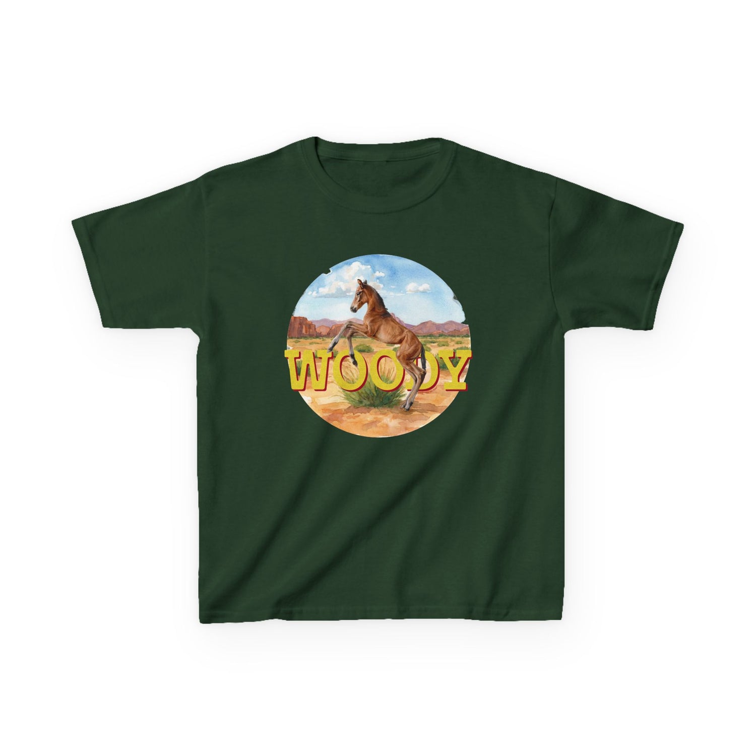 KIDS Woody T-Shirt by Katie Van Slyke® Forest Green