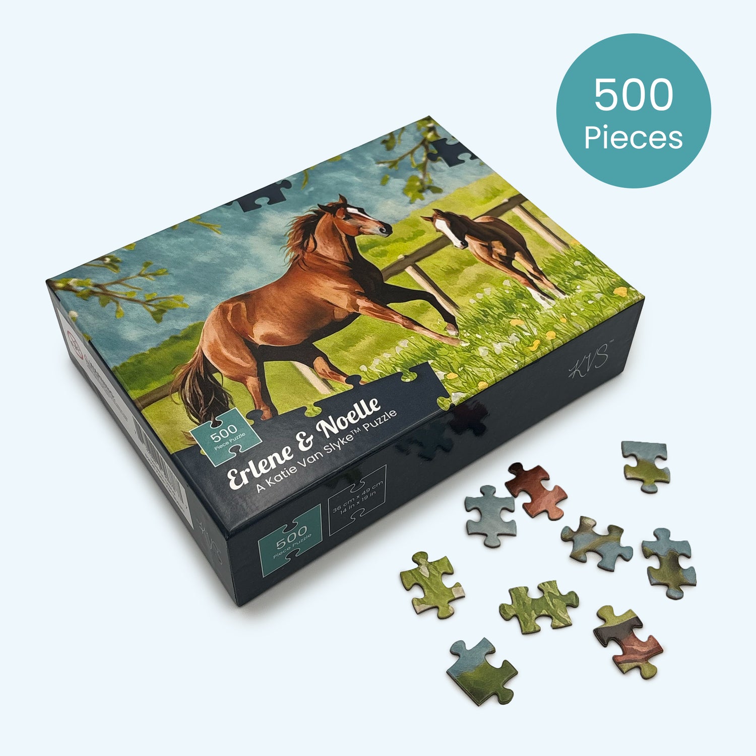 Erlene and Noelle Puzzle by Katie Van Slyke® front side