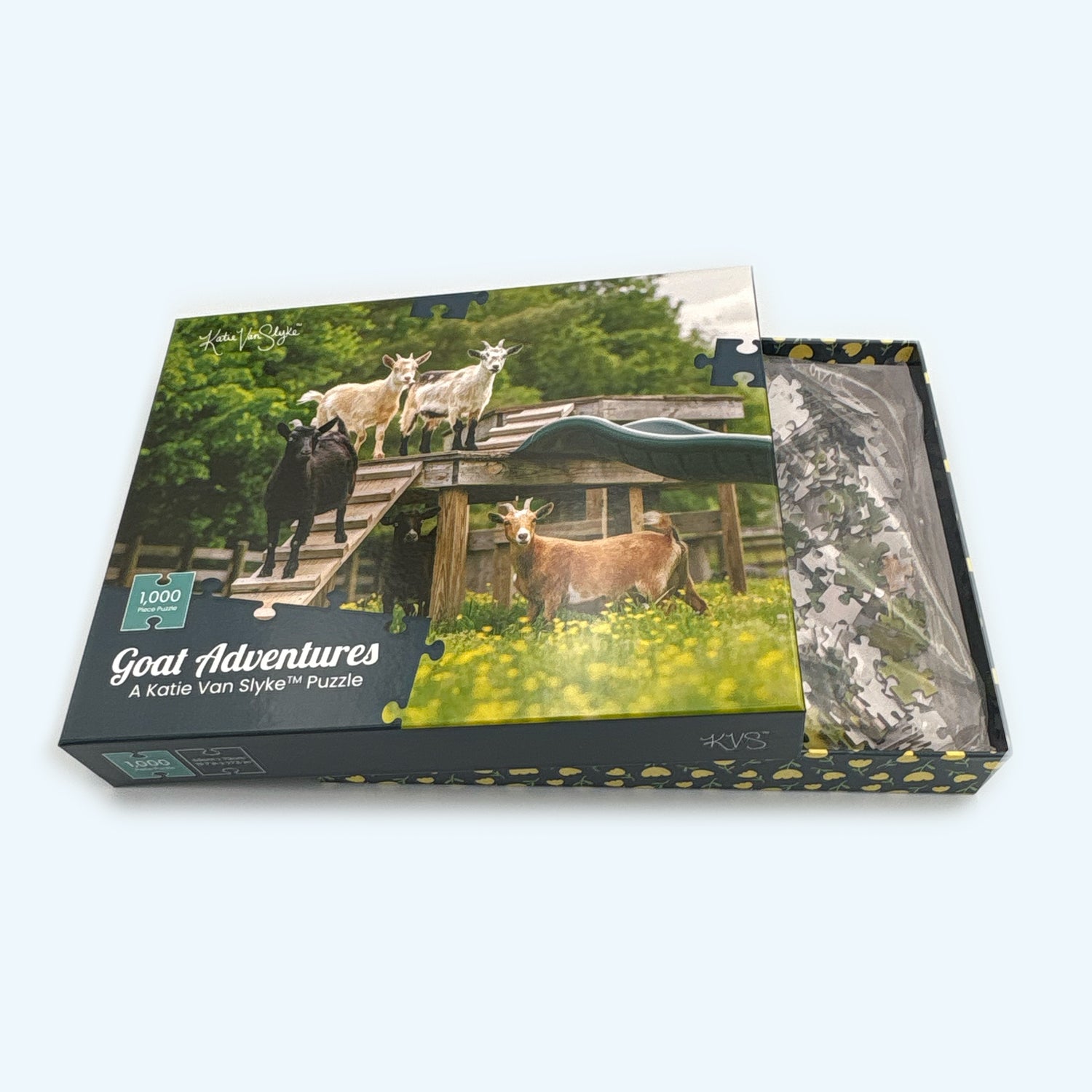 Goaties Puzzle by Katie Van Slyke® open