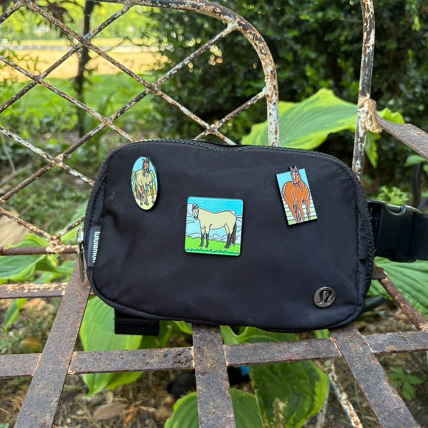Mares Pins 3-Pack by Katie Van Slyke - on purse