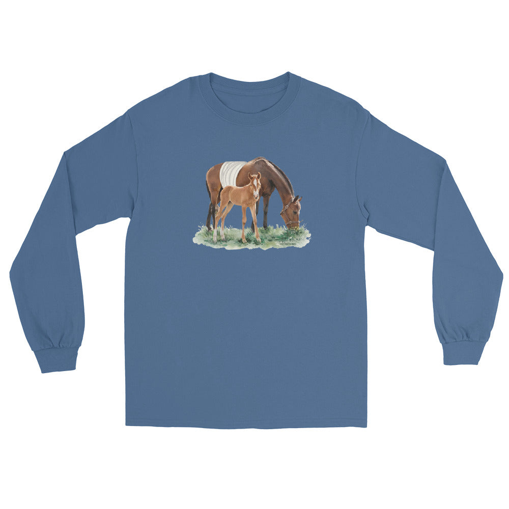 Margot Long Sleeve T-Shirt by Katie Van Slyke - Indigo Blue