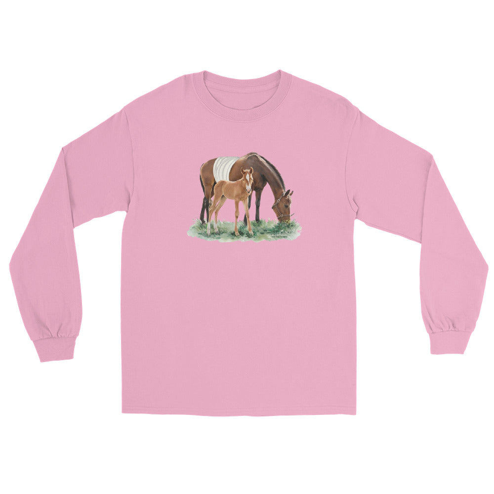 Margot Long Sleeve T-Shirt by Katie Van Slyke - Light Pink