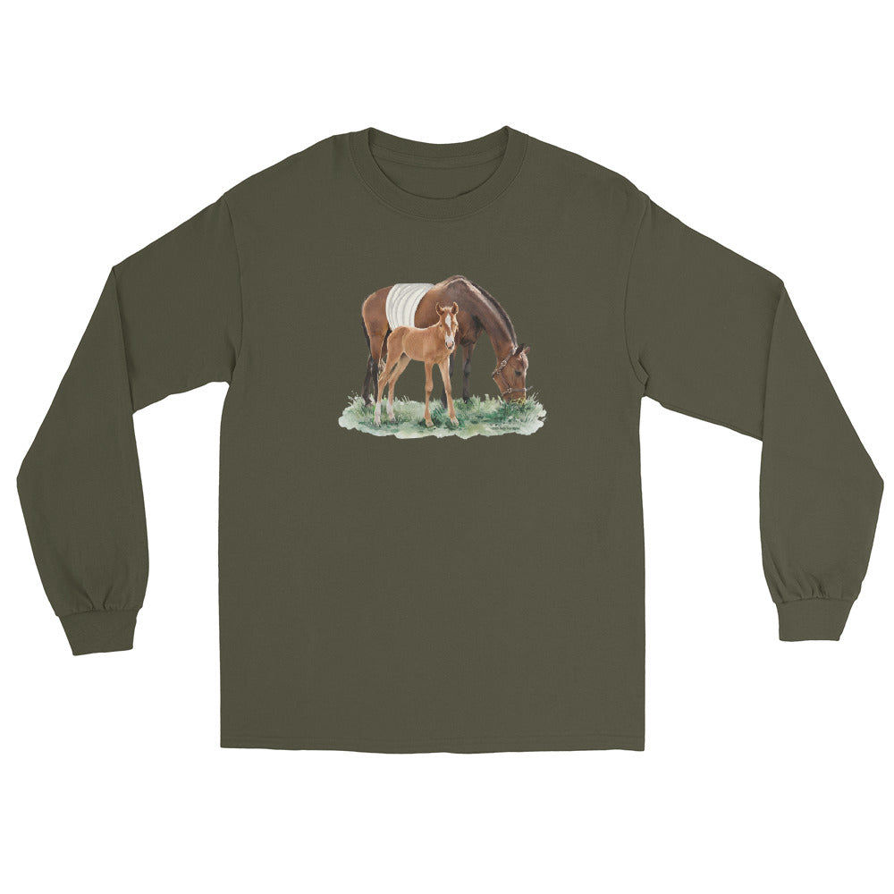 Margot Long Sleeve T-Shirt by Katie Van Slyke - Military Green
