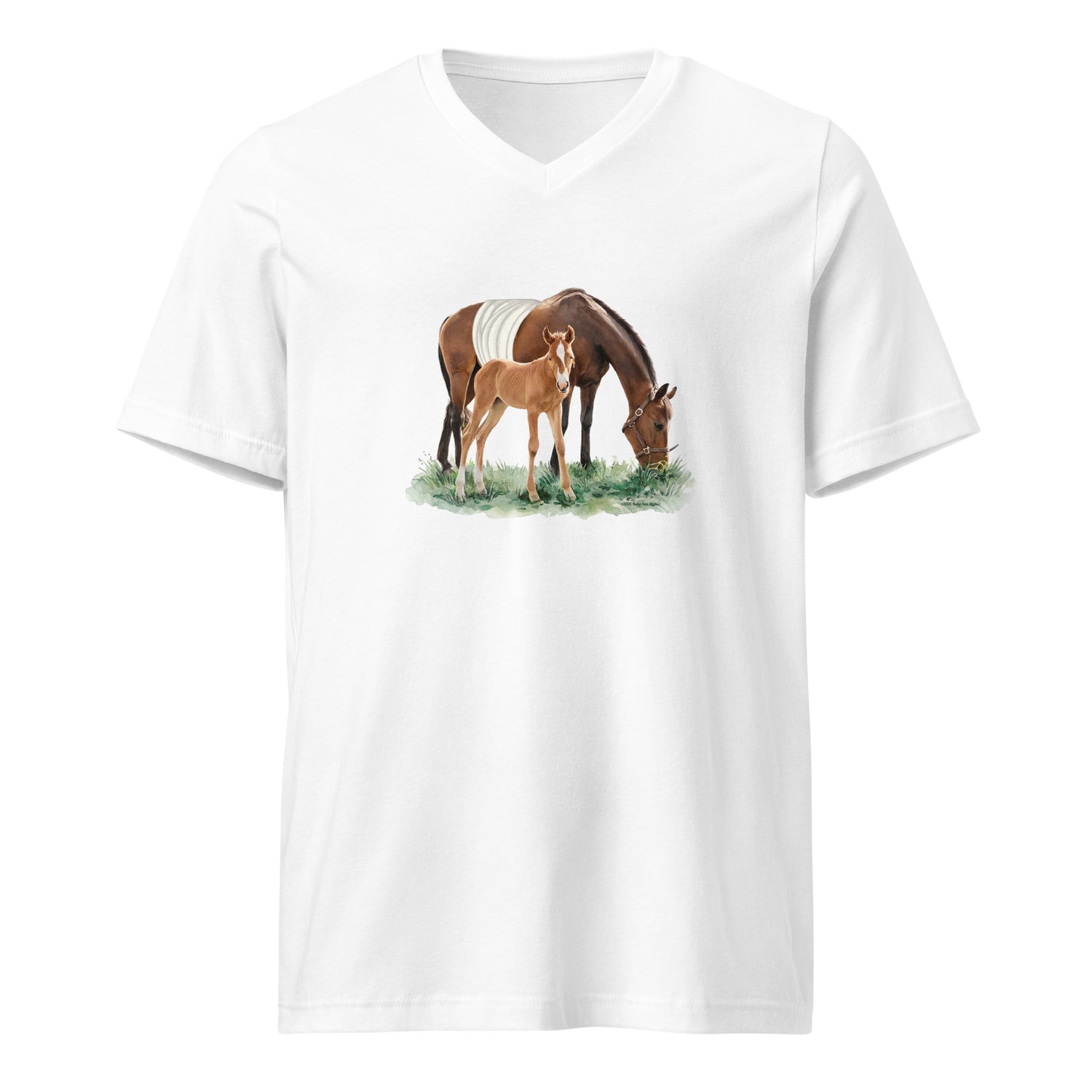 Margot V-Neck T-Shirt by Katie Van Slyke - White