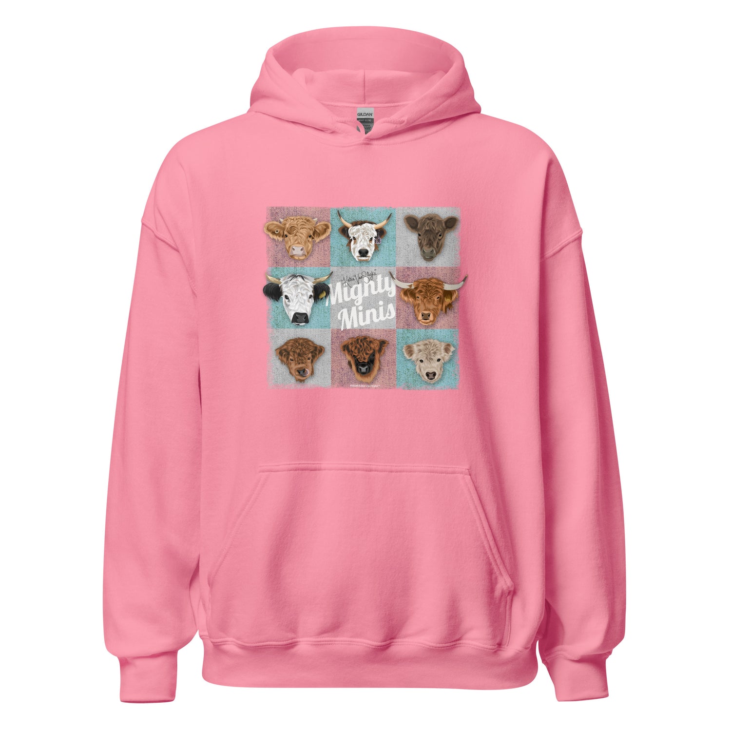 Mighty Minis Hoodie by Katie Van Slyke - Azalea