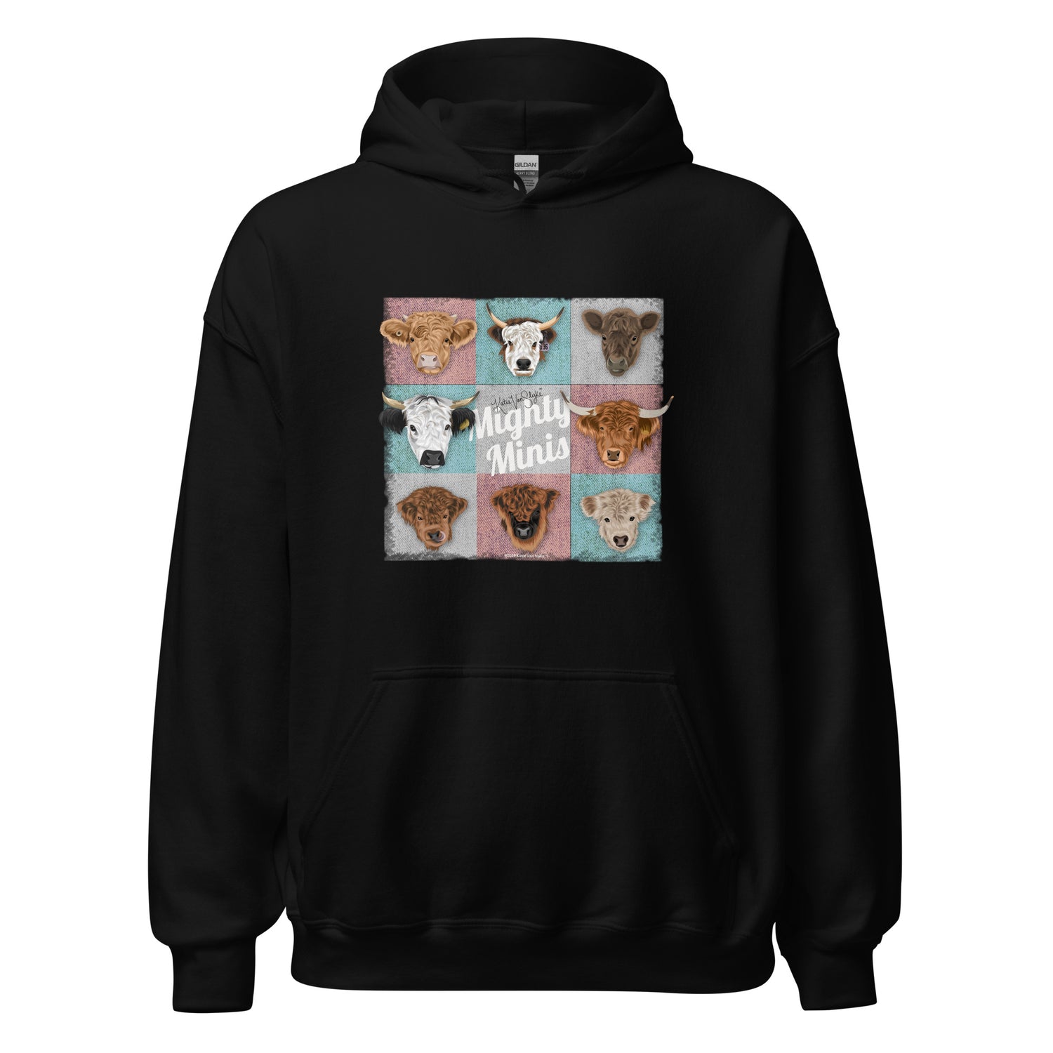 Mighty Minis Hoodie by Katie Van Slyke - Black