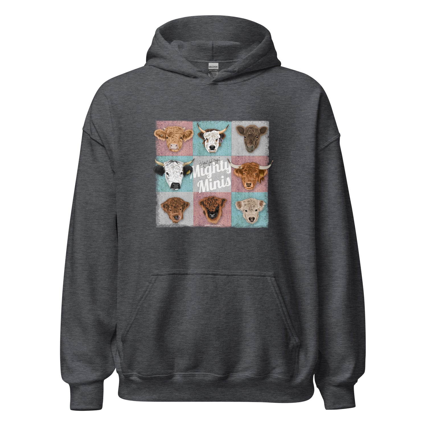 Mighty Minis Hoodie by Katie Van Slyke - Dark Heather
