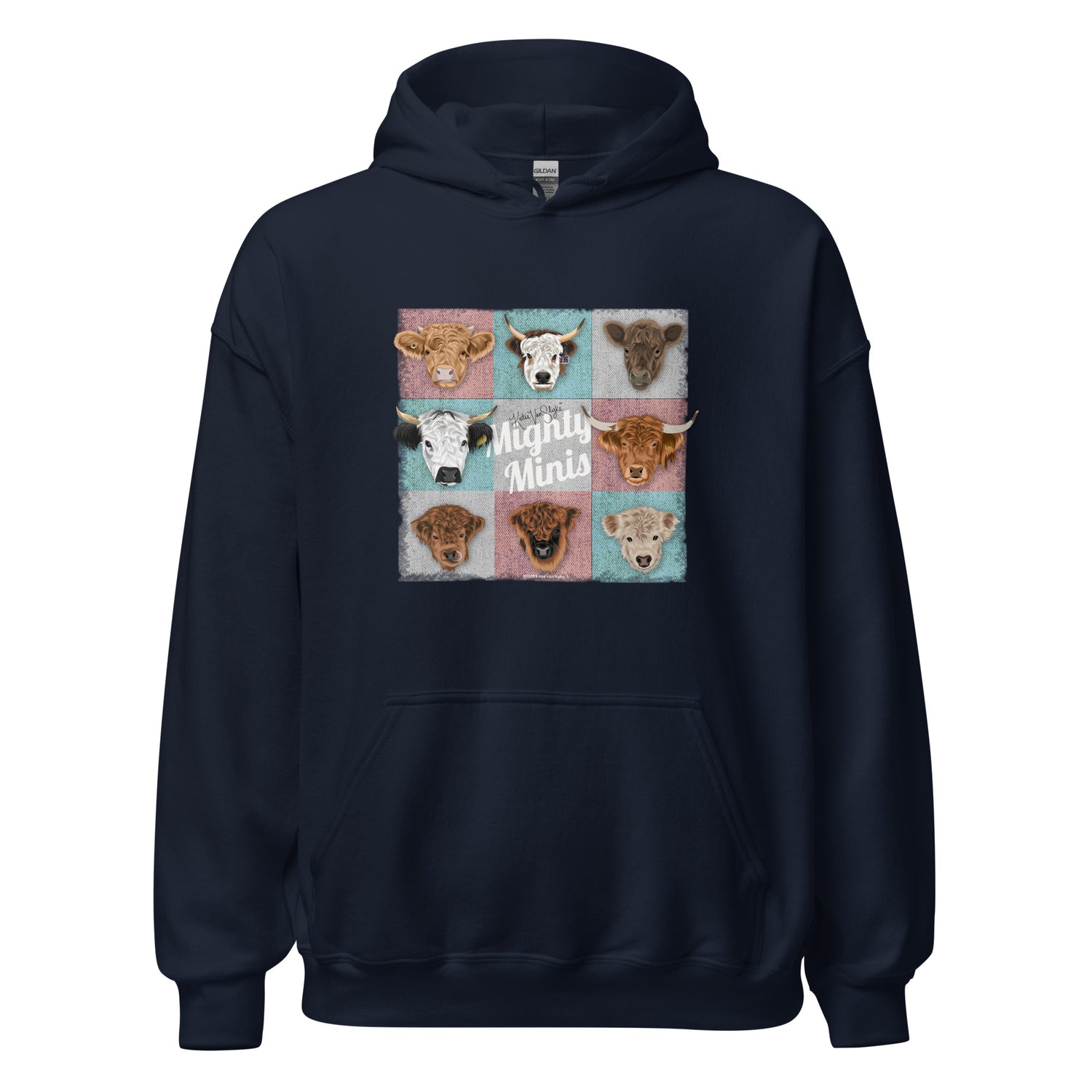 Mighty Minis Hoodie by Katie Van Slyke - Navy