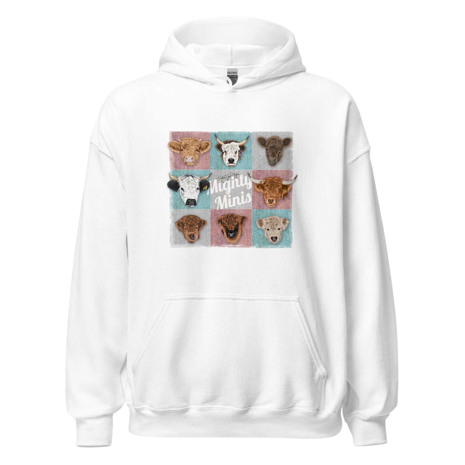 Mighty Minis Hoodie by Katie Van Slyke - White