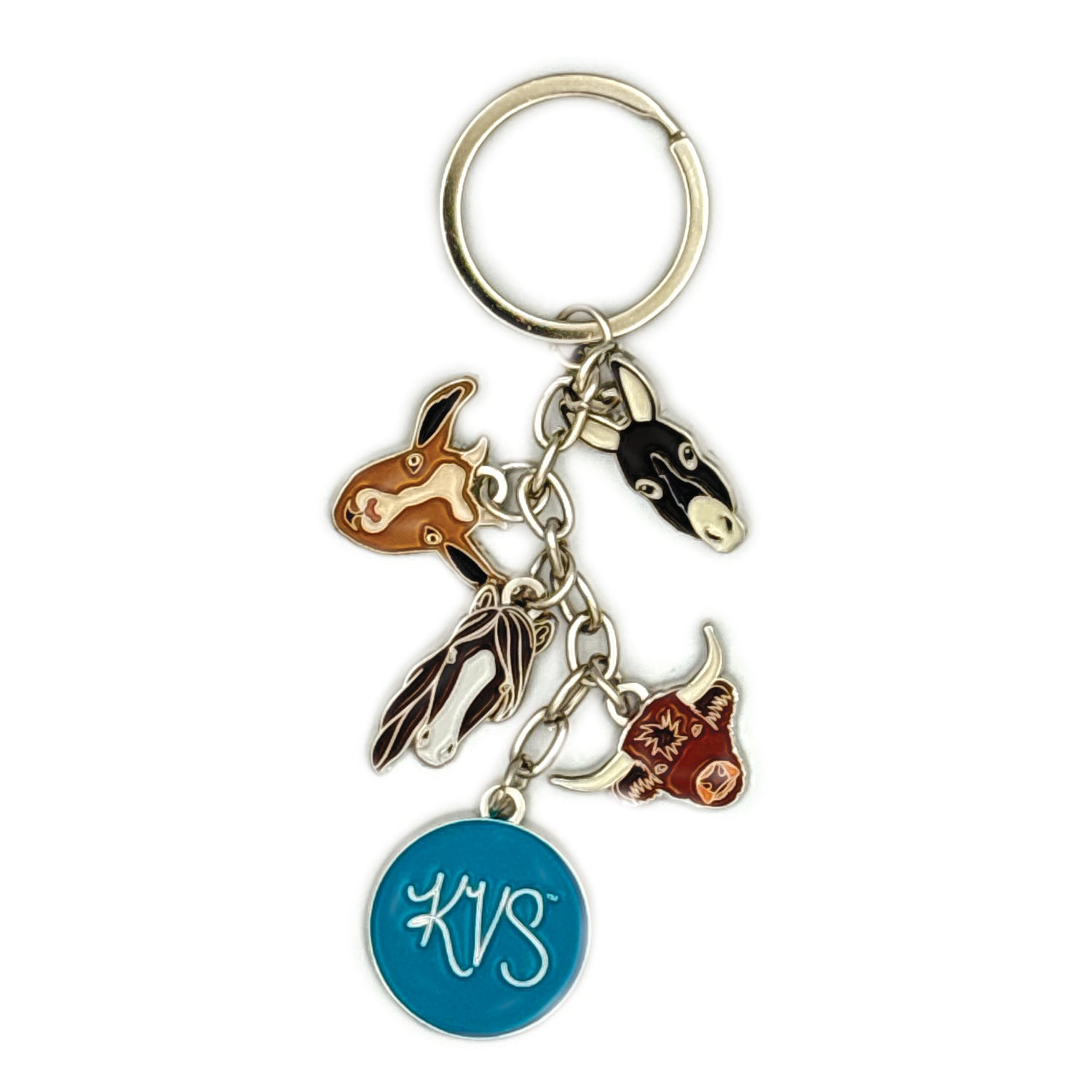Mini Farm 5-Charm Keychain by Katie Van Slyke™