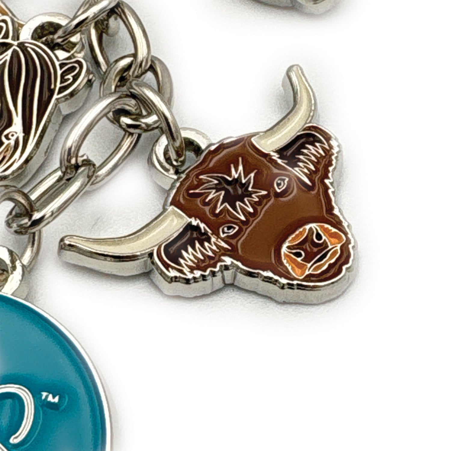 Mini Farm 5-Charm Keychain by Katie Van Slyke™ Petunia