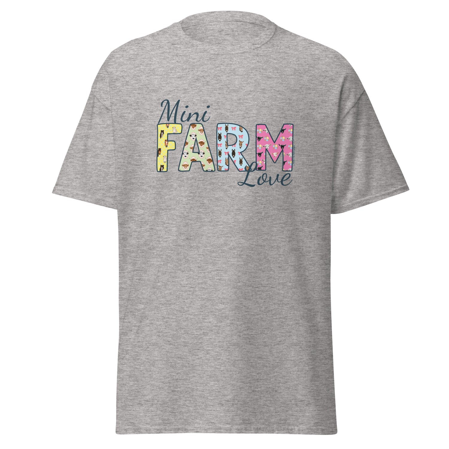Mini Farm Love T-Shirt by Katie Van Slyke - Sport Grey