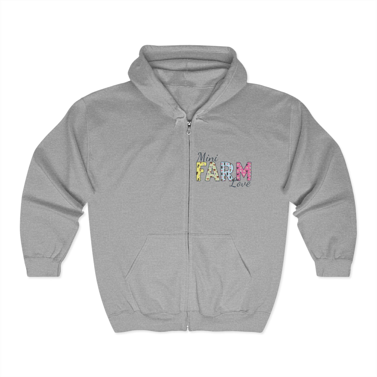 Mini Farm Love Zip-Up Hoodie by Katie Van Slyke™