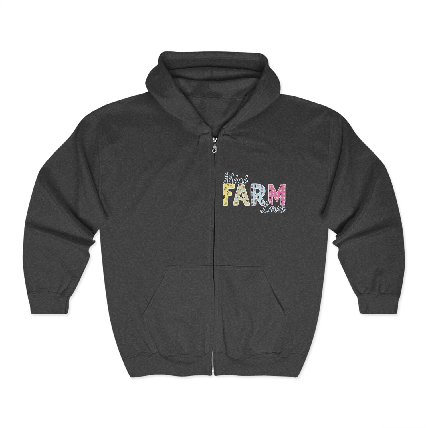 Mini Farm Love Zip-Up Hoodie by Katie Van Slyke™