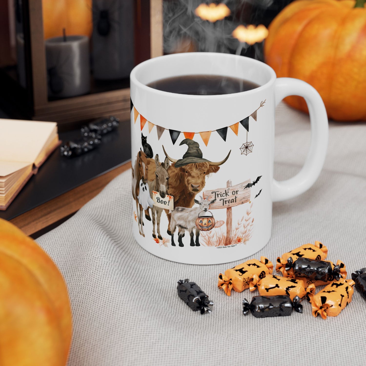 Mini Halloween Mugs by Katie Van Slyke™ 11oz halloween