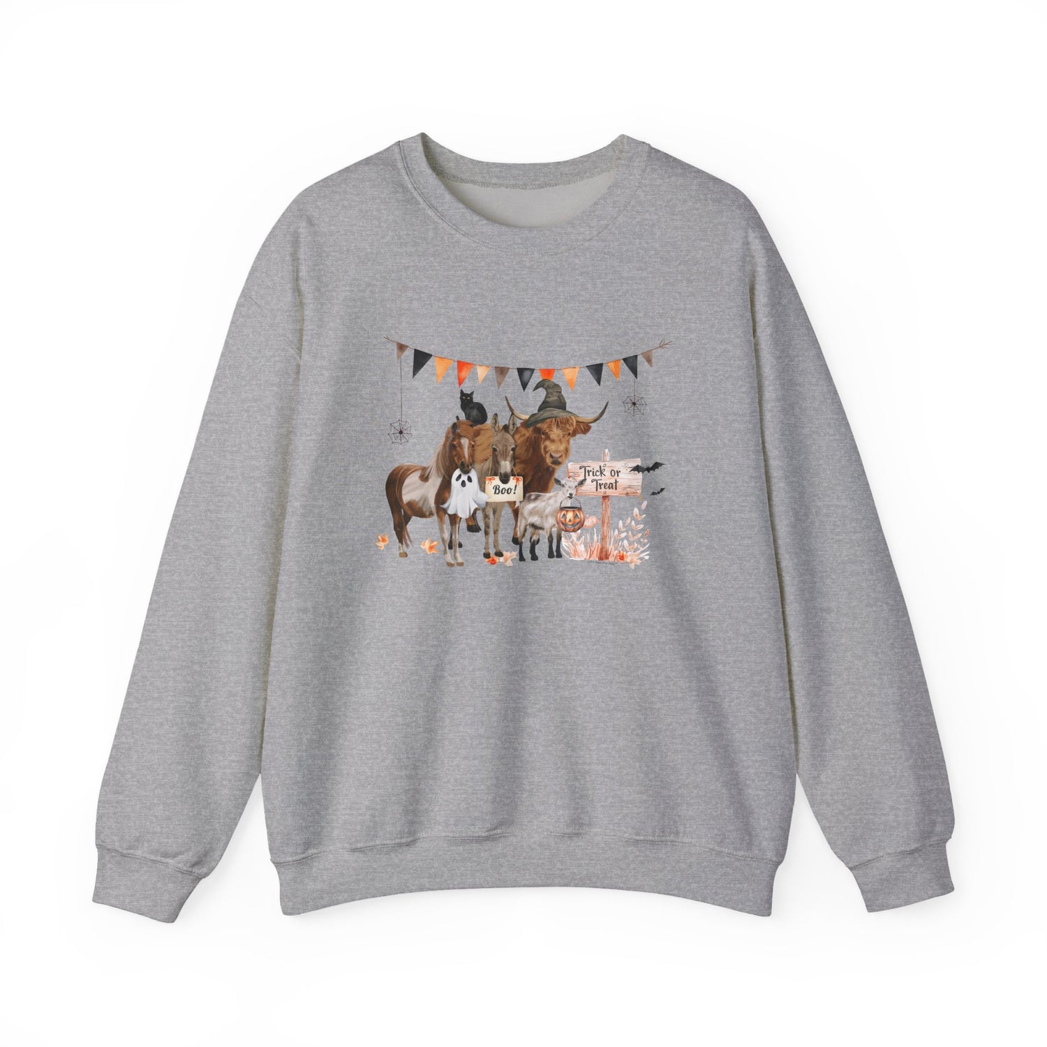 Mini Halloween Sweatshirt by Katie Van Slykeâ„¢ Sport Grey