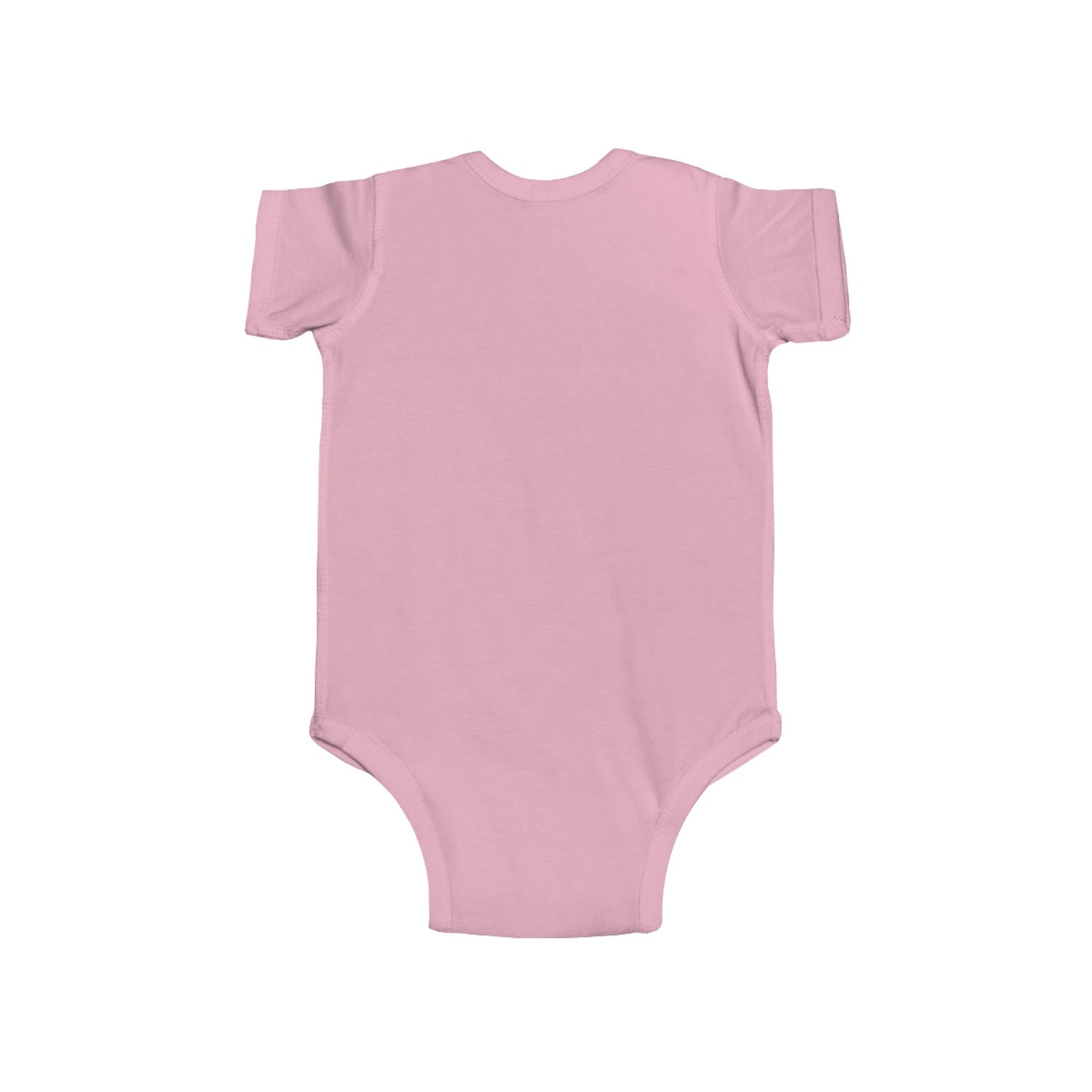 Mini Mare Don't Care Infant Onesie by Katie Van Slyke® pink back