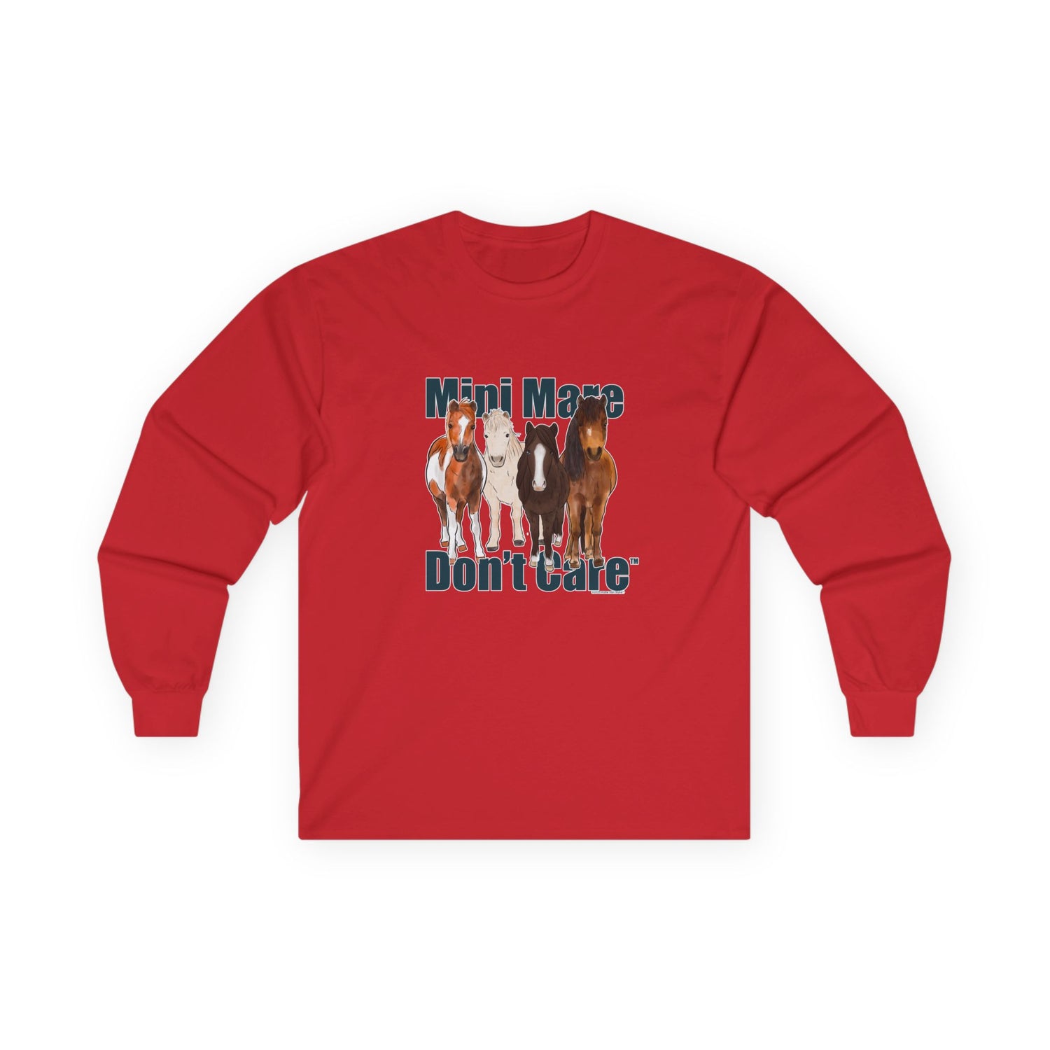 Mini Mare Don't Care Longsleeve T-Shirt by Katie Van Slyke™