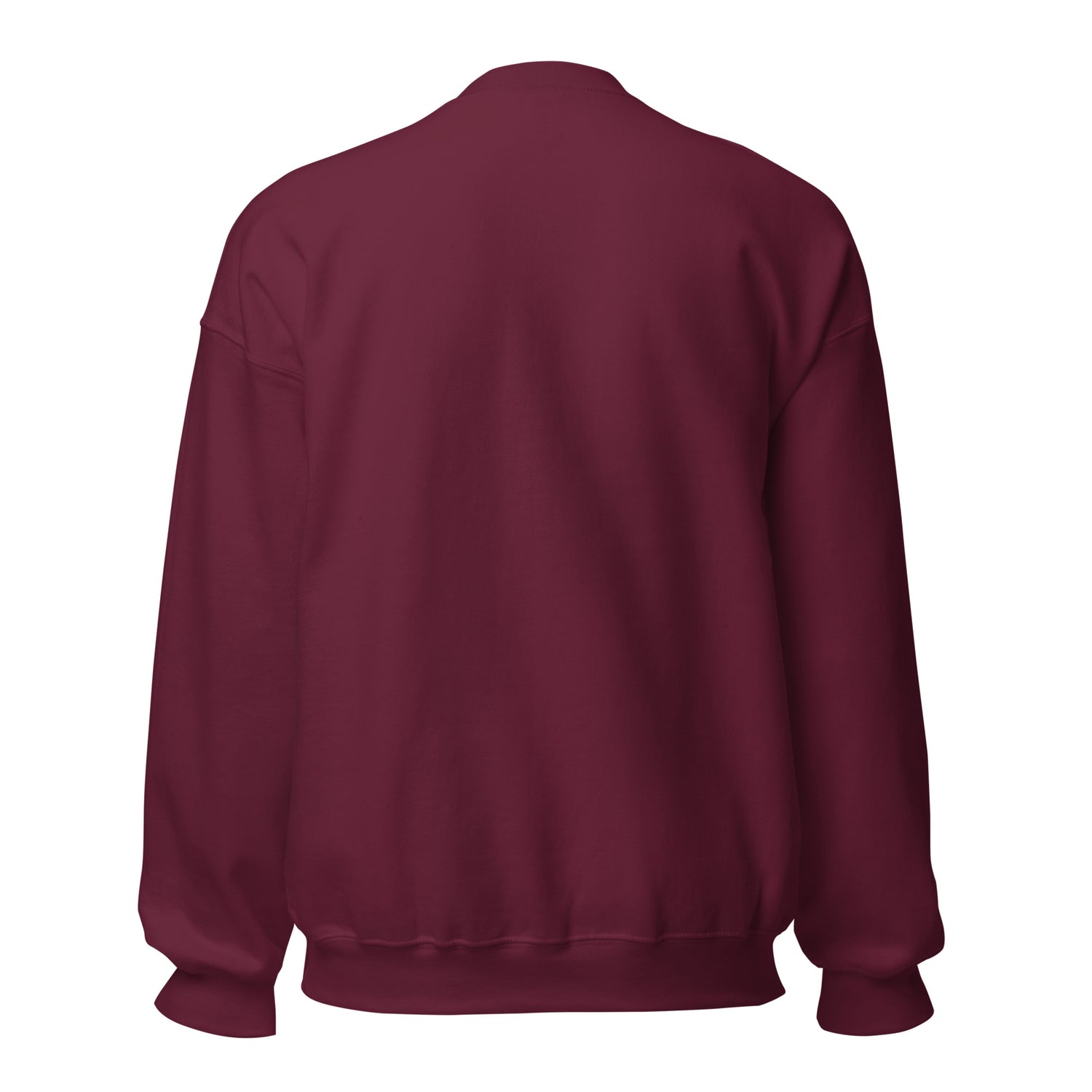 Mini Mare Don't Care Sweatshirt by Katie Van Slyke - Maroon back