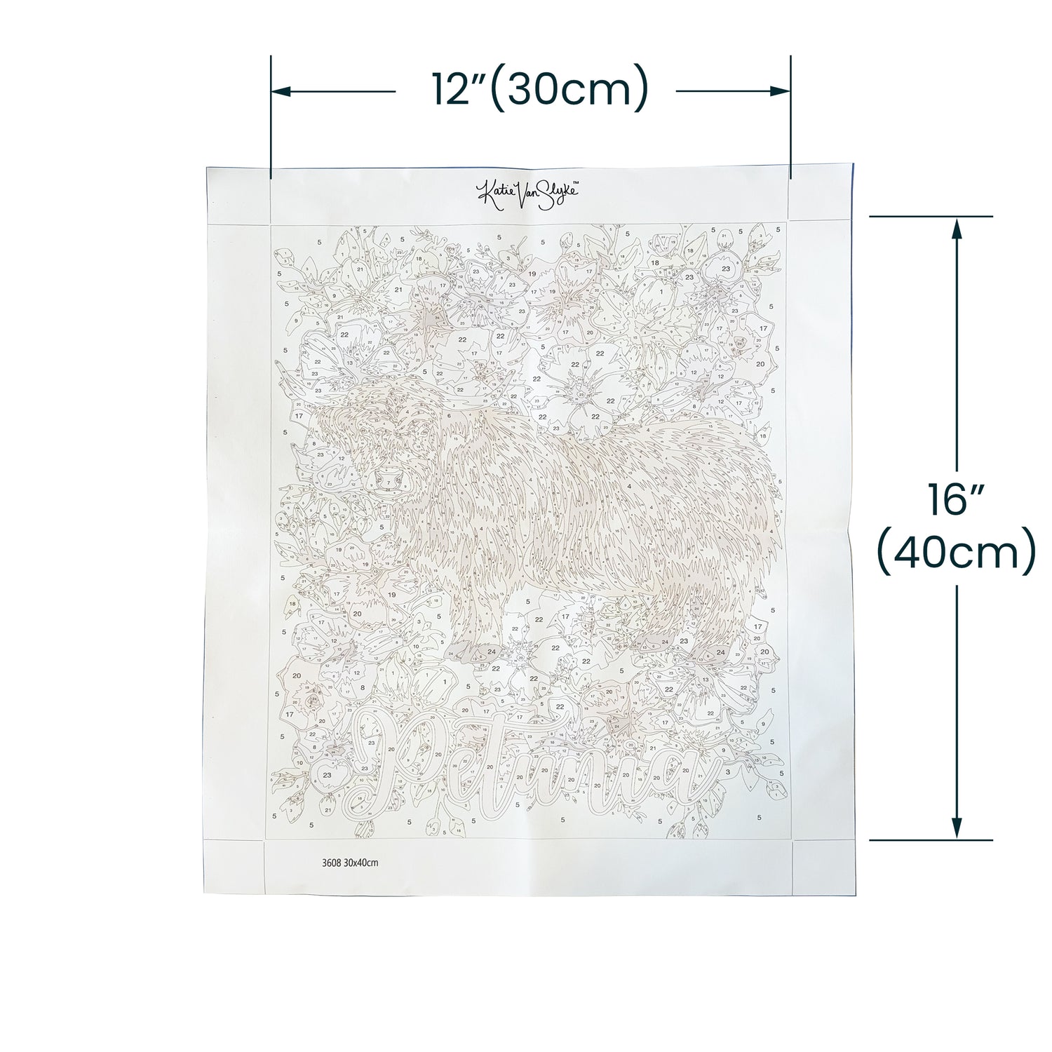 Petunia Paint By Number Kit by Katie Van Slyke™