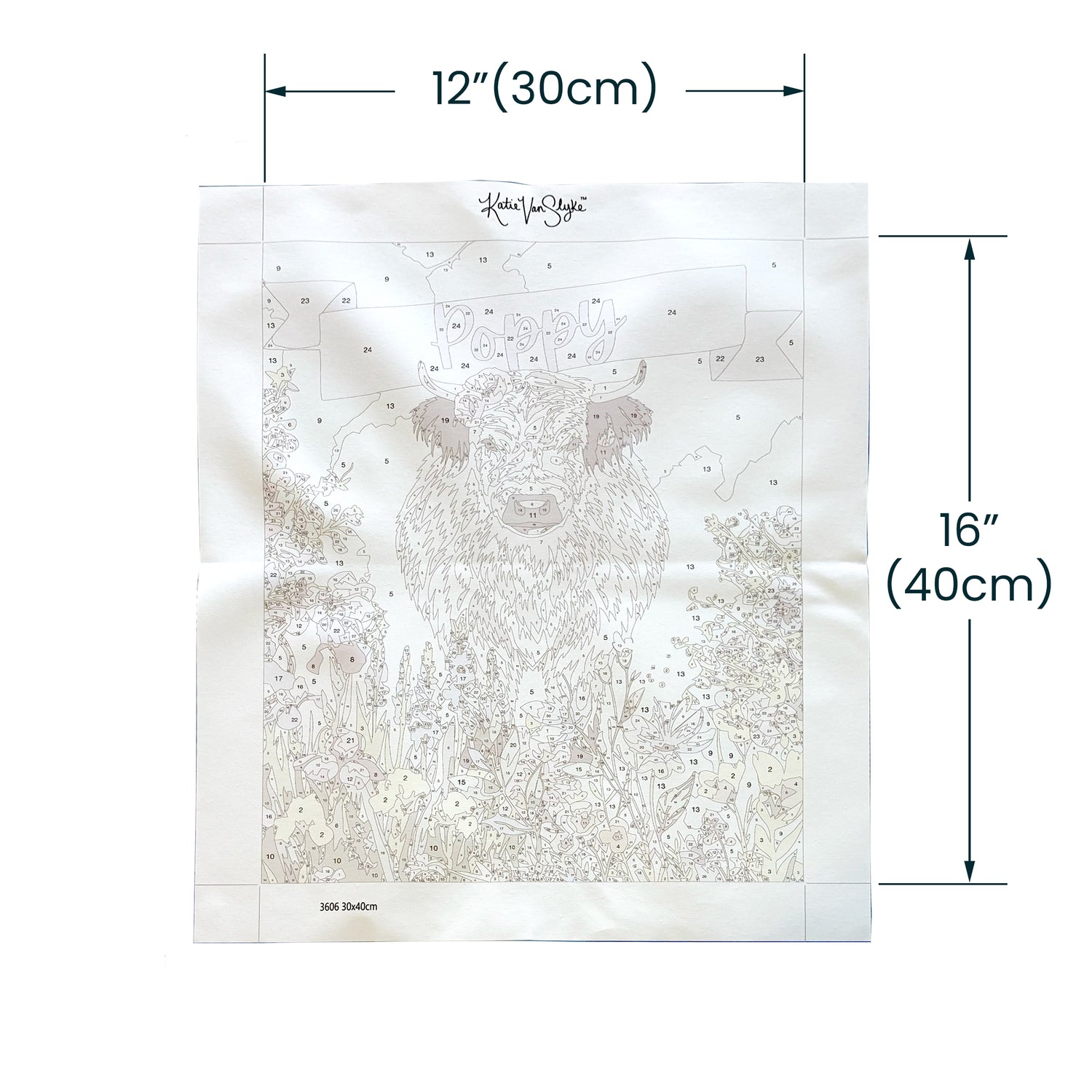 Poppy Paint By Number Kit by Katie Van Slyke™