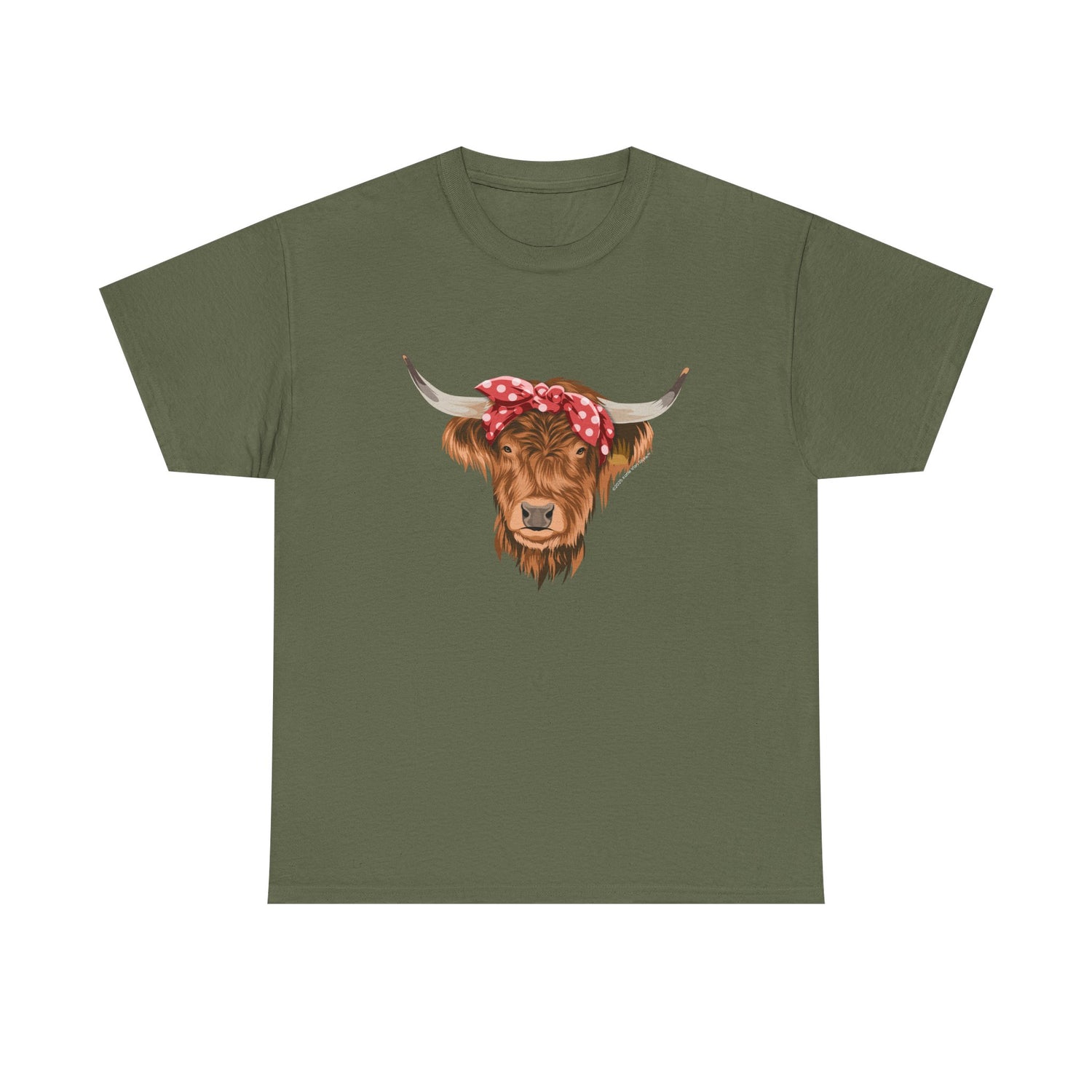 Petunia T-Shirt by Katie Van Slyke™ Military Green