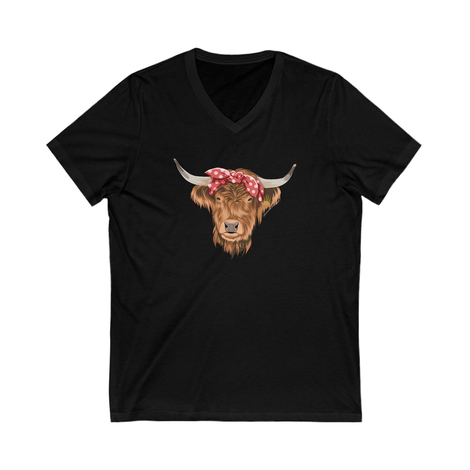 Petunia V-Neck T-Shirt by Katie Van Slyke™