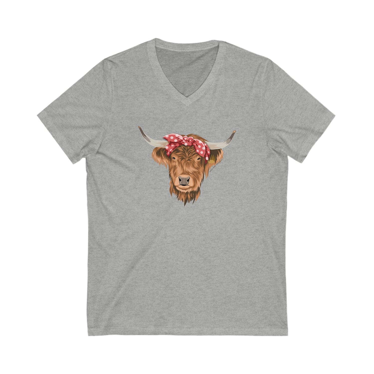Petunia V-Neck T-Shirt by Katie Van Slyke™