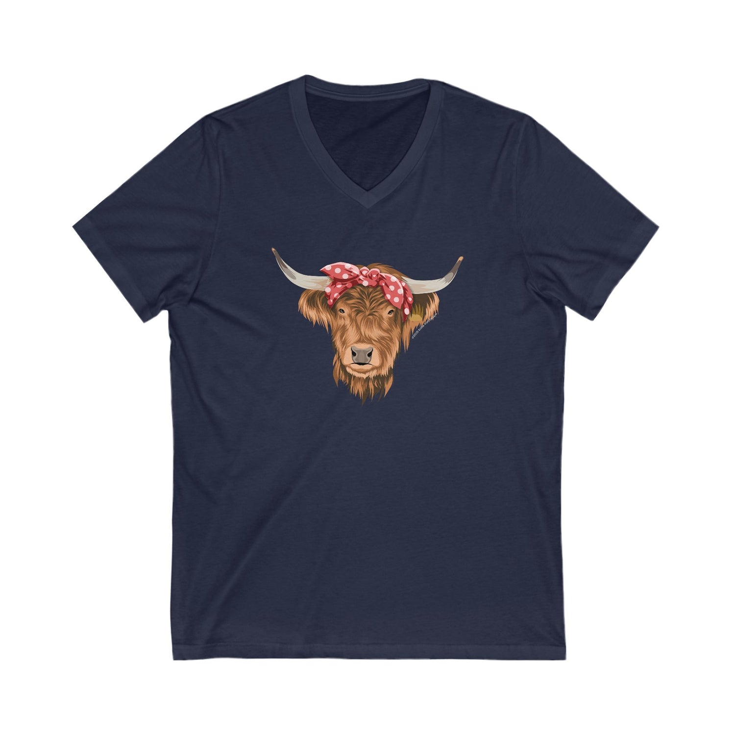 Petunia V-Neck T-Shirt by Katie Van Slyke™