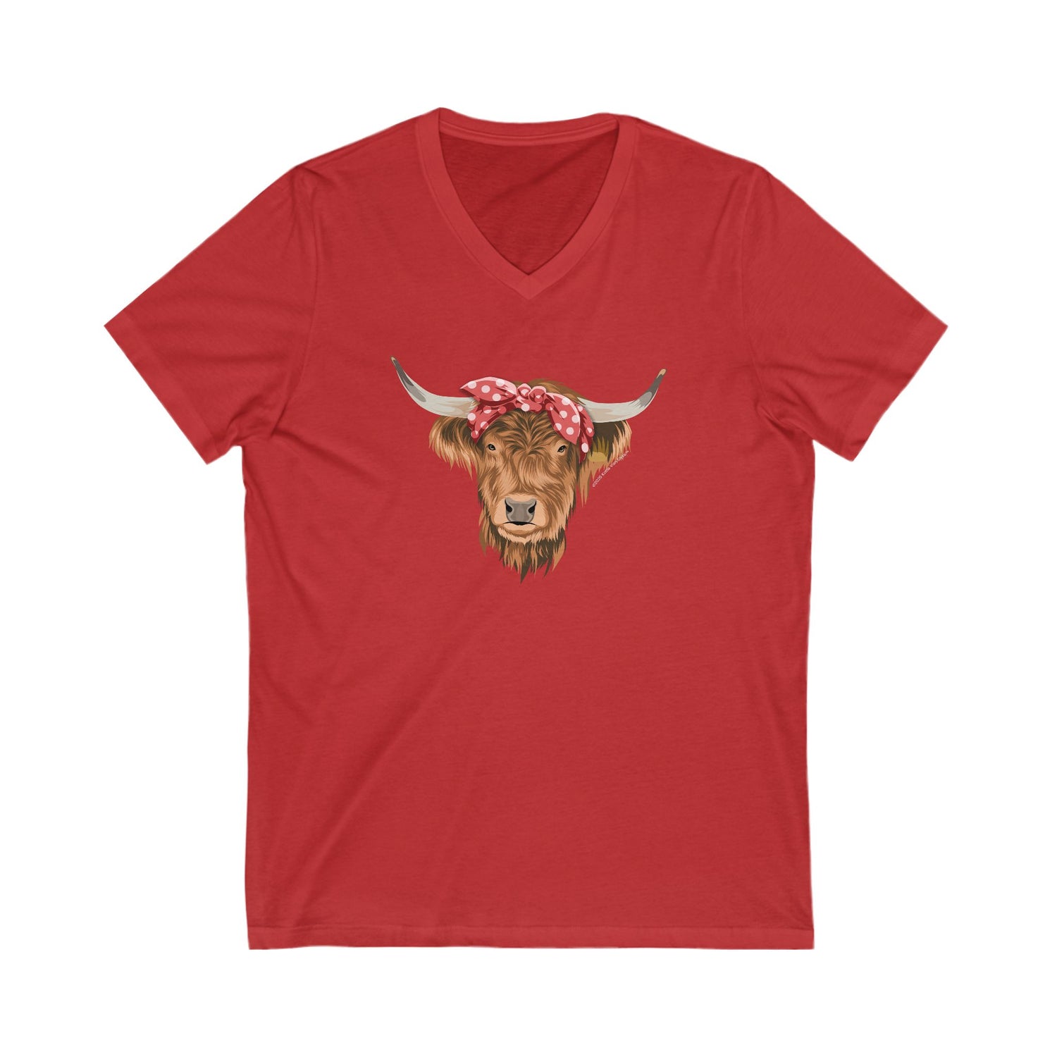 Petunia V-Neck T-Shirt by Katie Van Slyke™