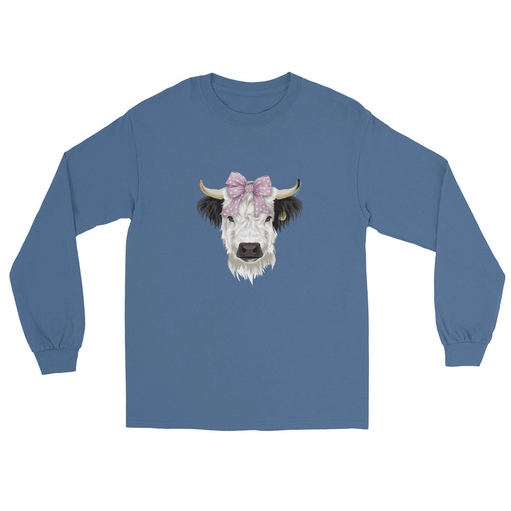 Poppy Long Sleeve T-Shirt by Katie Van Slyke - Indigo Blue