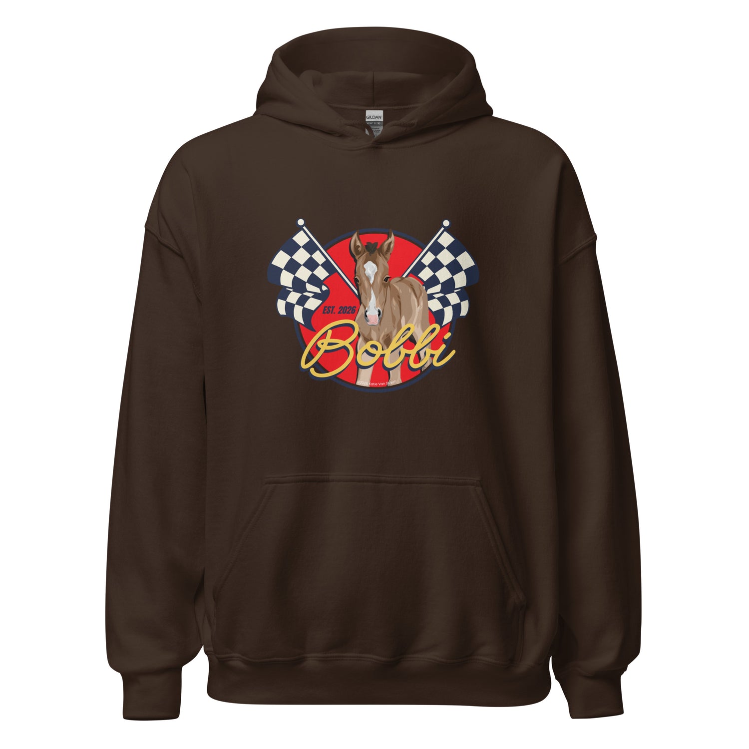 Racer Bobbi Hoodie by Katie Van Slyke - Dark Chocolate
