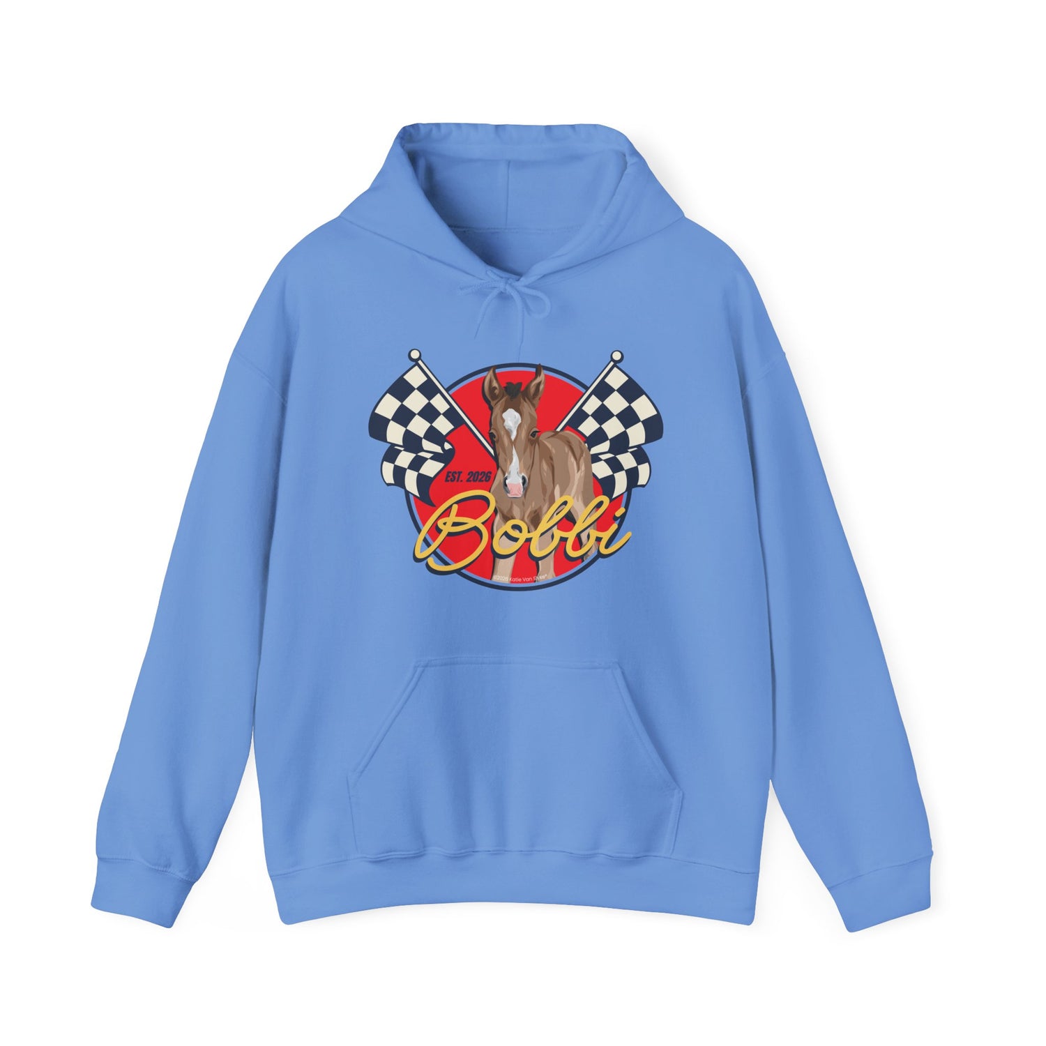 Racer Bobbi Hoodie by Katie Van Slyke® Carolina Blue